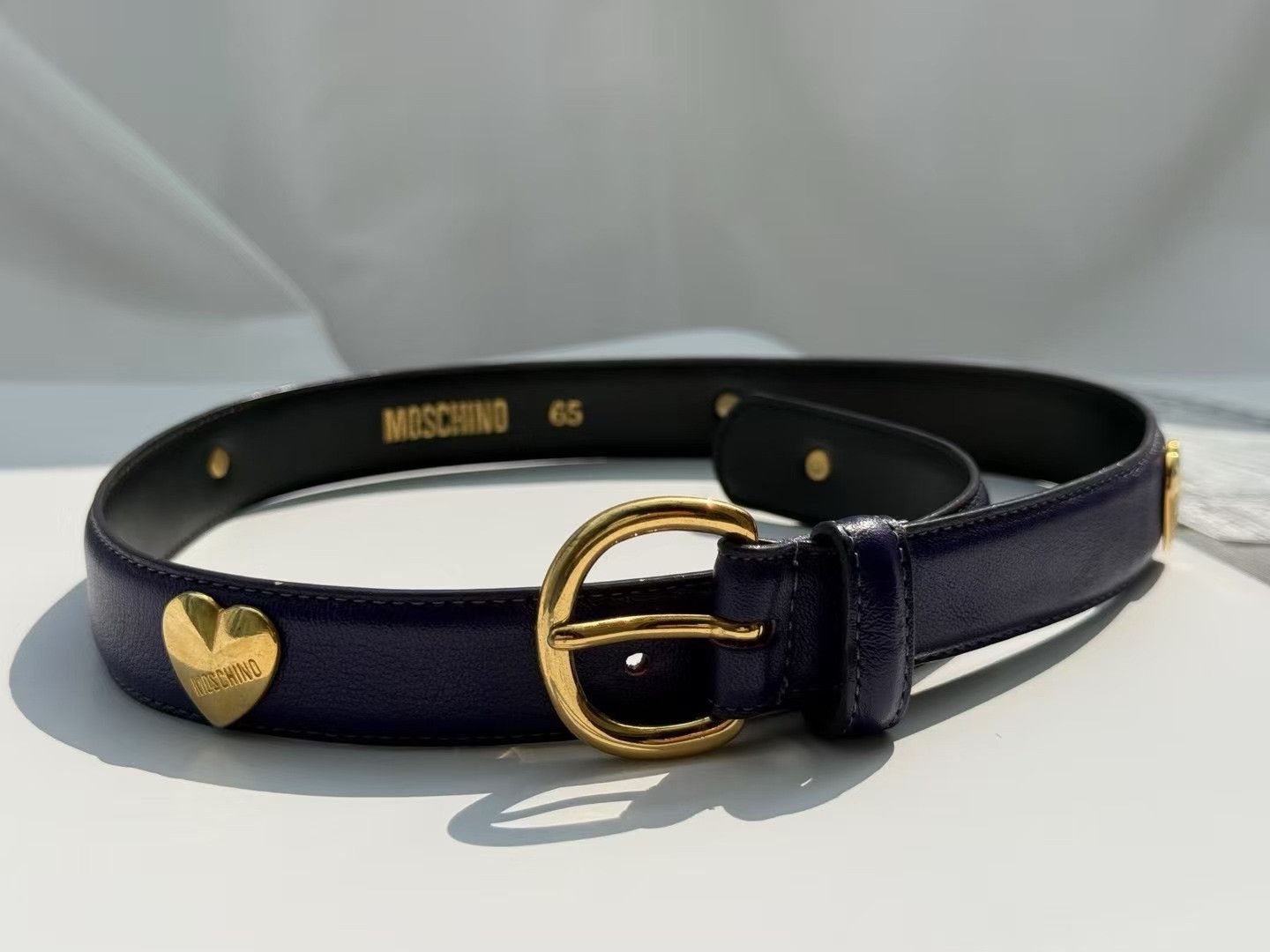 Moschino Moschino Vintage Purple Belt Size ONE SIZE - 9 Thumbnail