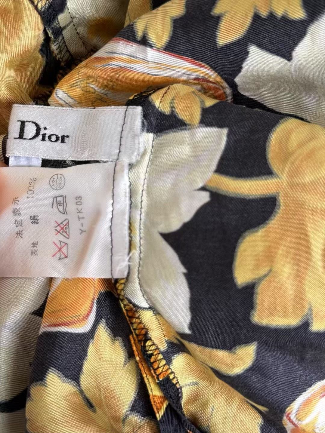 Dior DIOR Silk Printed Long Sleeve Shirt Size US S / EU 44-46 / 1 - 6 Thumbnail