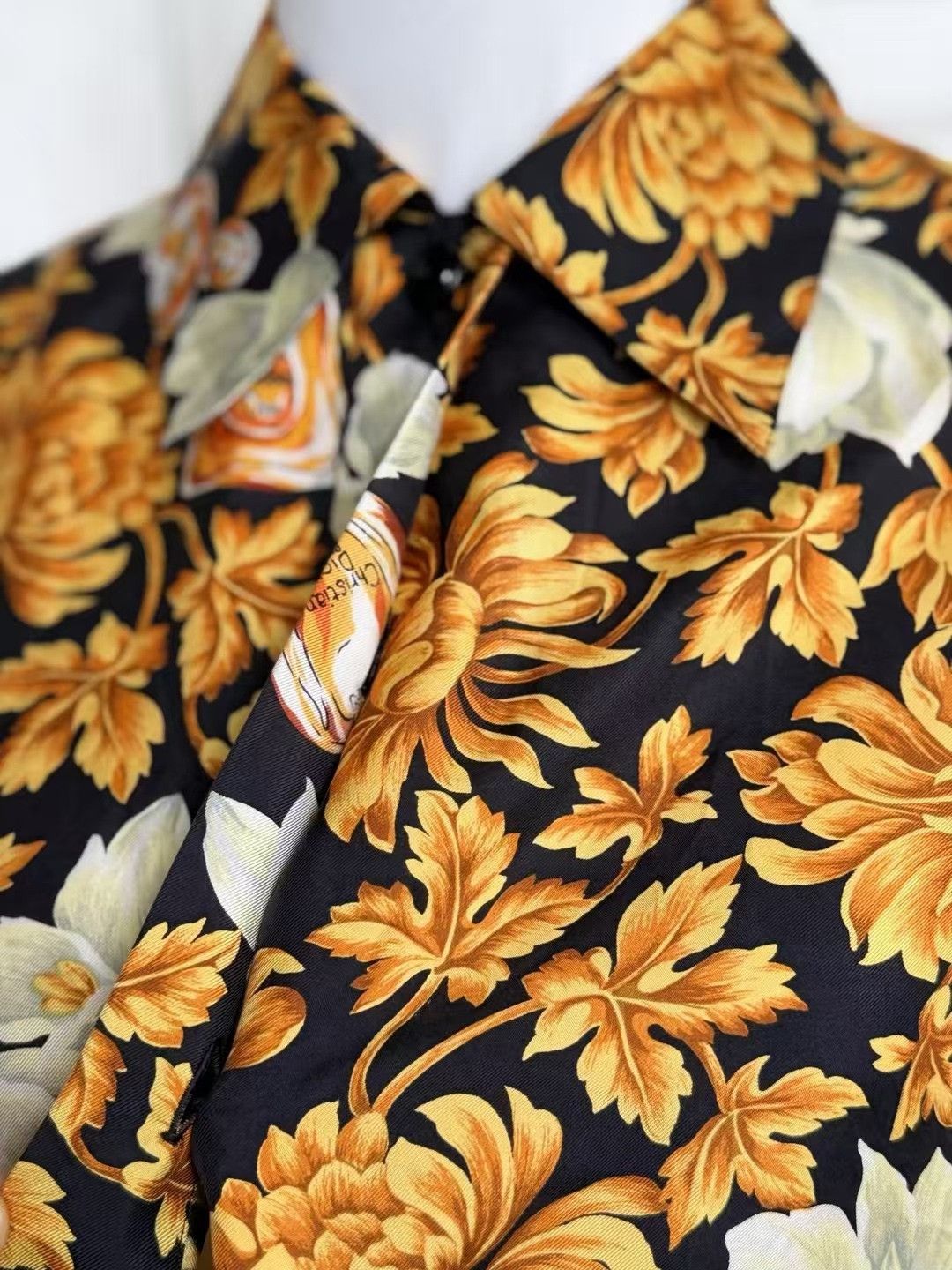 Dior DIOR Silk Printed Long Sleeve Shirt Size US S / EU 44-46 / 1 - 5 Thumbnail