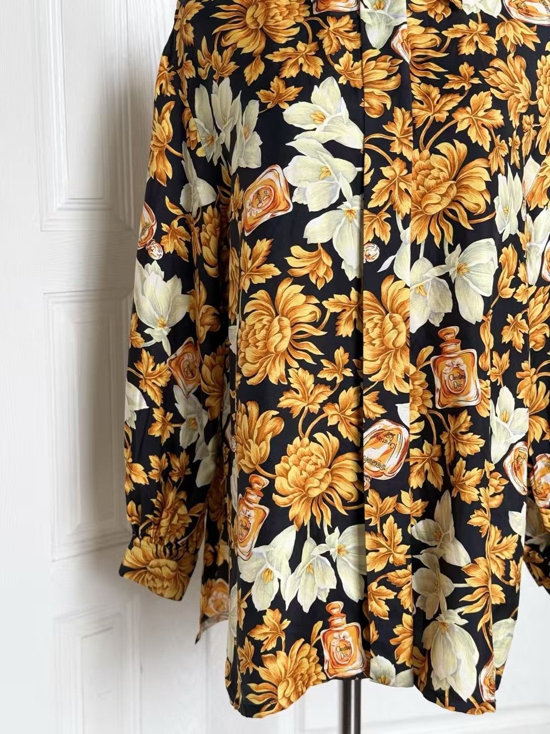 Dior DIOR Silk Printed Long Sleeve Shirt Size US S / EU 44-46 / 1 - 4 Thumbnail