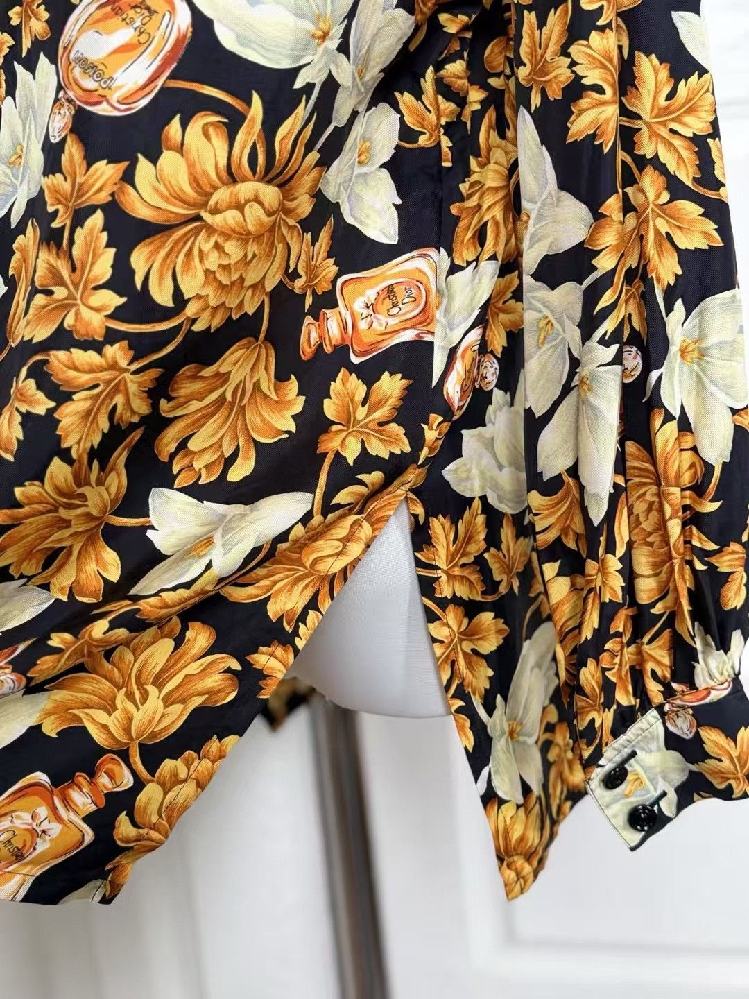 Dior DIOR Silk Printed Long Sleeve Shirt Size US S / EU 44-46 / 1 - 8 Thumbnail