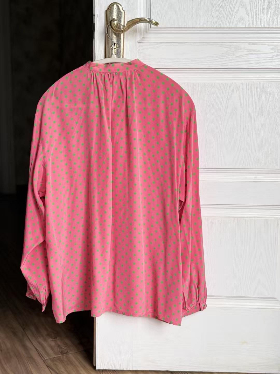 Yves Saint Laurent YSL Vintage Polka Dot Shirt Size S / US 4 / IT 40 - 2 Thumbnail