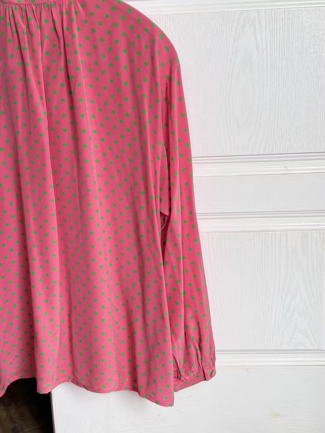 Yves Saint Laurent YSL Vintage Polka Dot Shirt Size S / US 4 / IT 40 - 7 Thumbnail