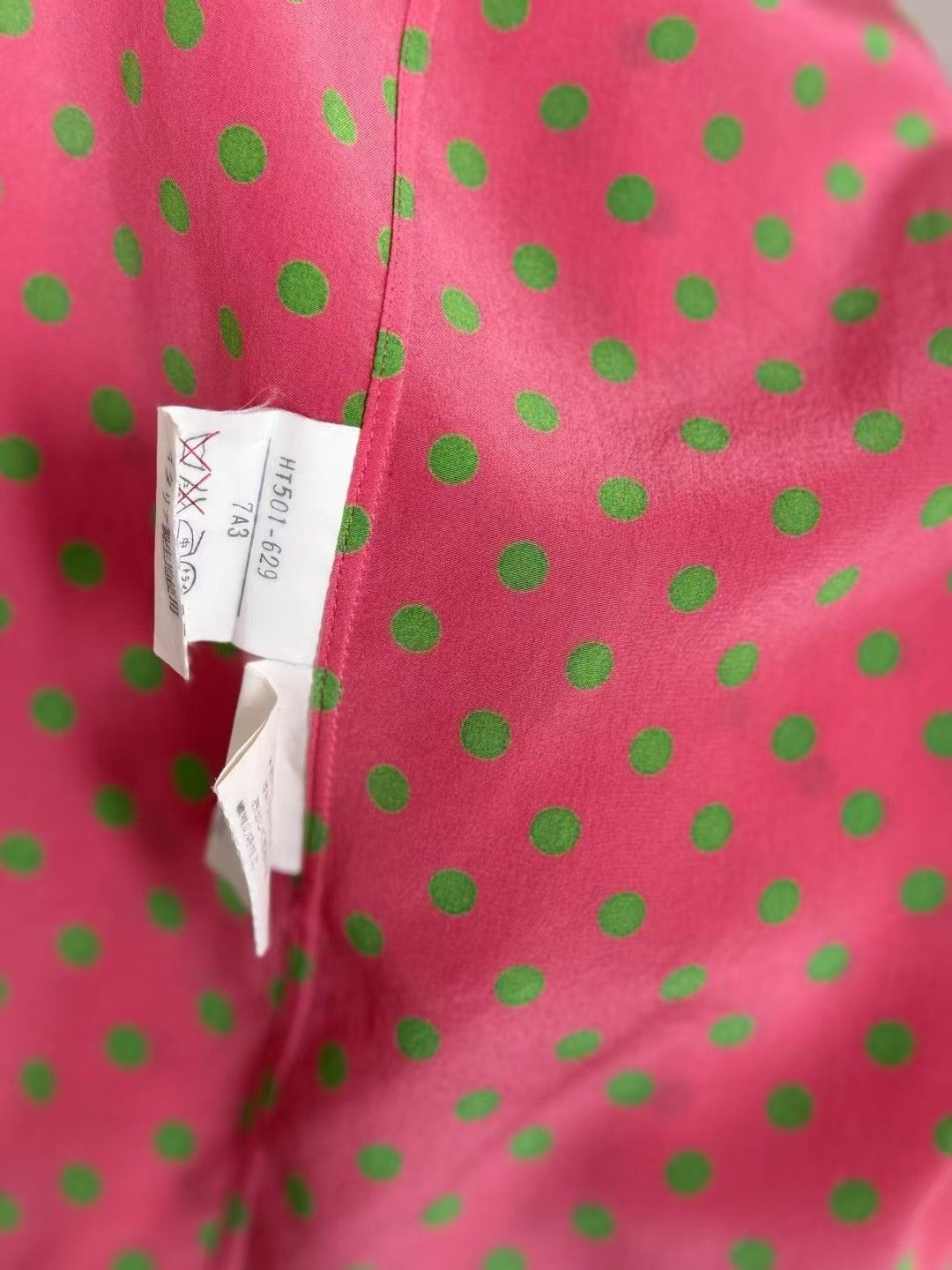 Yves Saint Laurent YSL Vintage Polka Dot Shirt Size S / US 4 / IT 40 - 9 Thumbnail