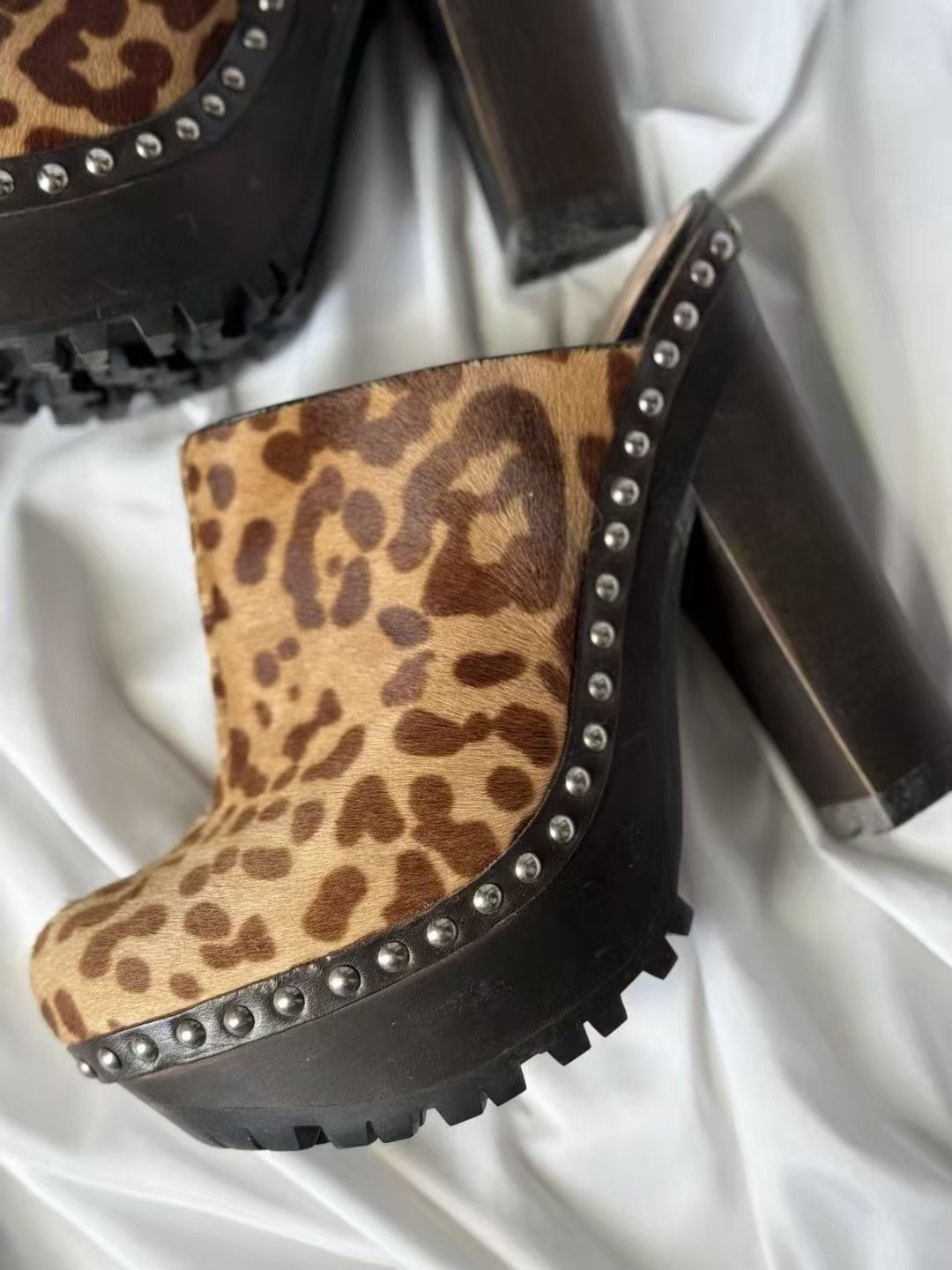 Miu Miu Miu Miu Leopard Print High Heels Size US 7 / IT 37 - 5 Thumbnail