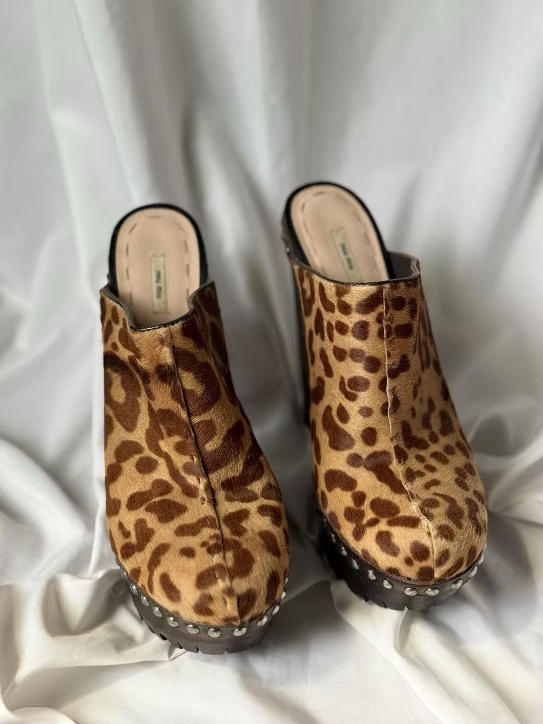 Miu Miu Miu Miu Leopard Print High Heels Size US 7 / IT 37 - 2 Thumbnail