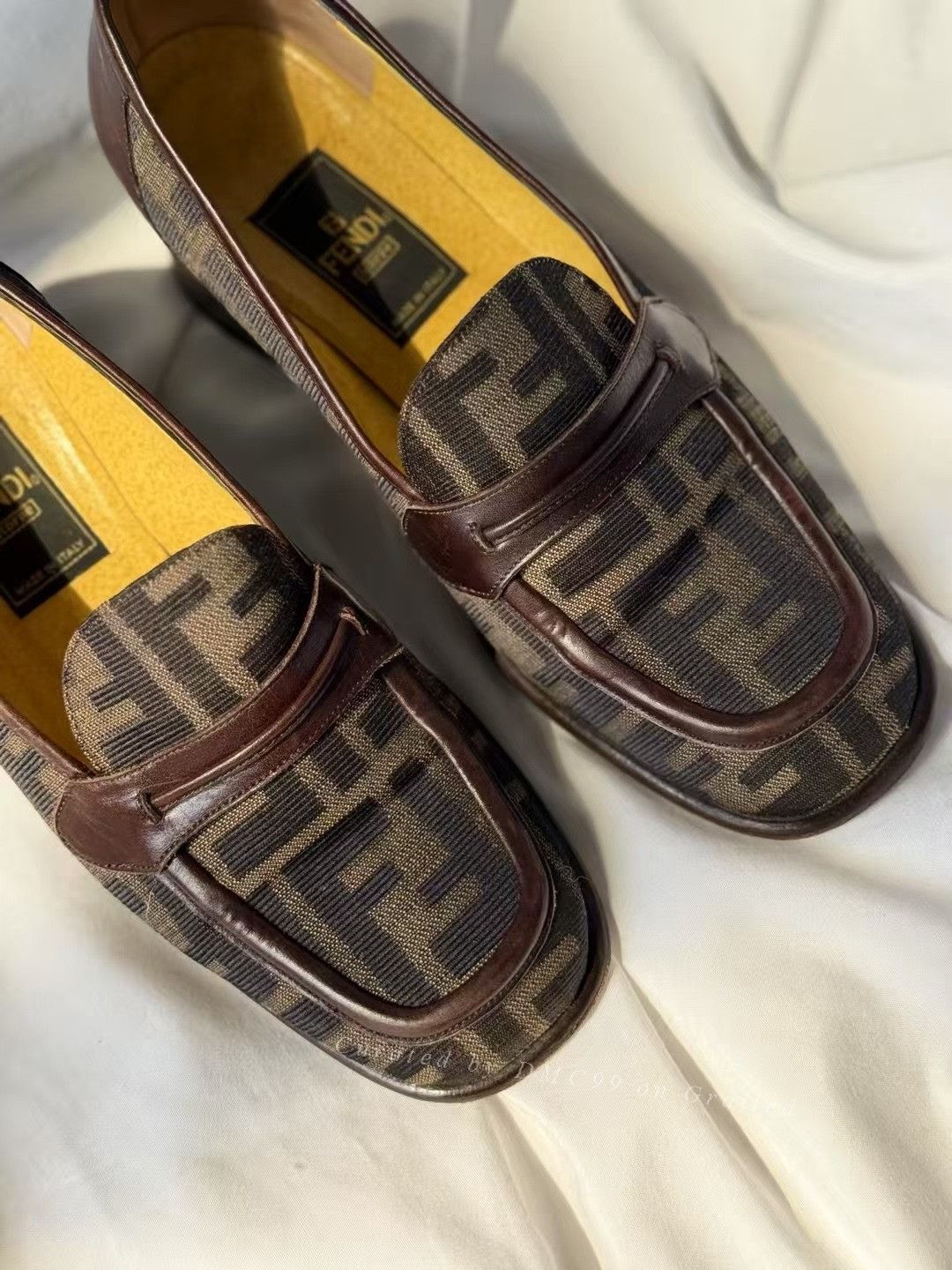 Fendi Fendi FF Logo Loafers Size US 4.5 / IT 34.5 - 3 Thumbnail