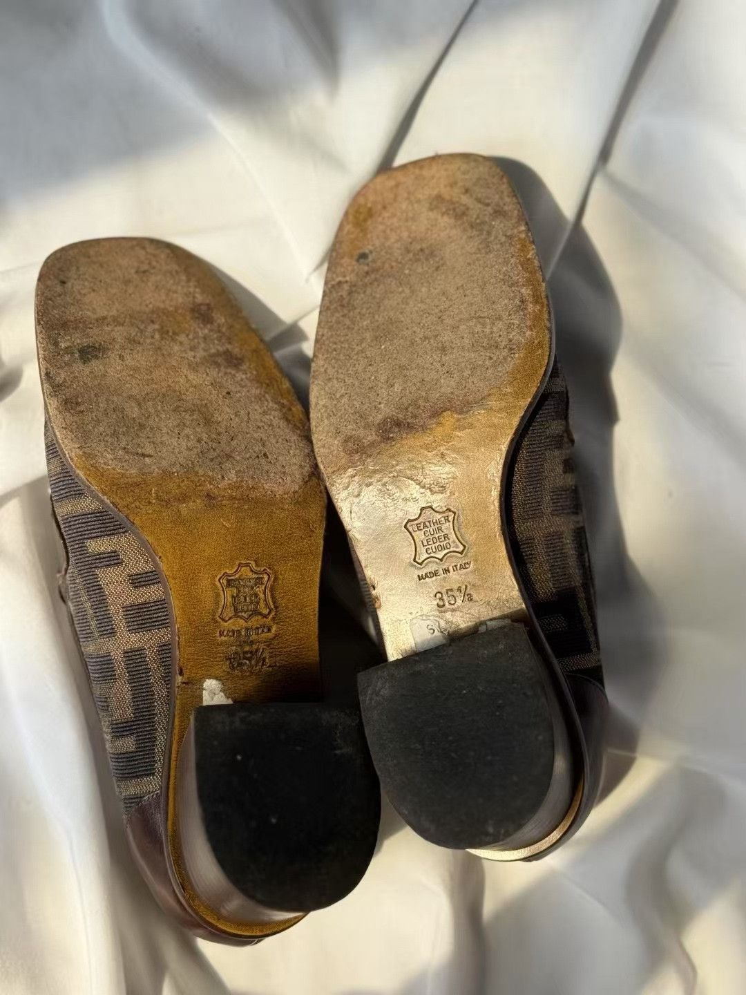 Fendi Fendi FF Logo Loafers Size US 4.5 / IT 34.5 - 9 Thumbnail