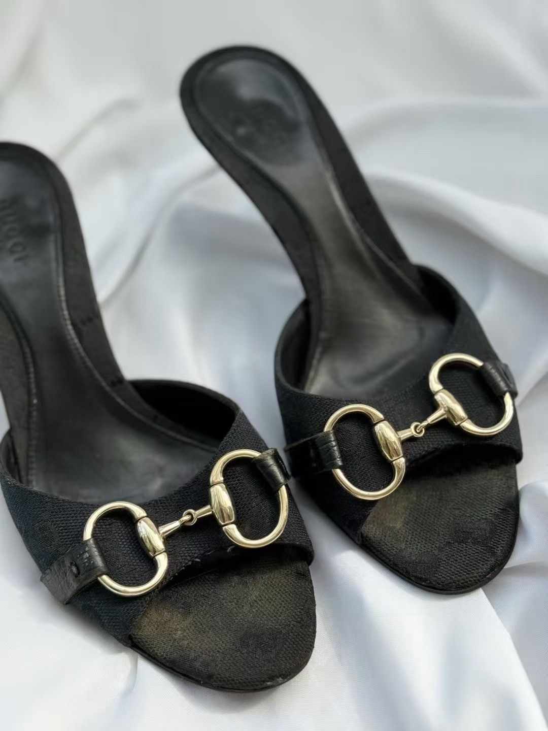 Gucci Gucci Horsebit Heel Slippers Size US 4.5 / IT 34.5 - 7 Thumbnail