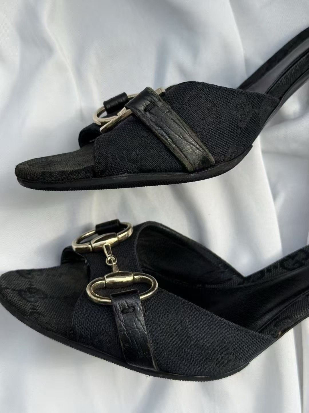 Gucci Gucci Horsebit Heel Slippers Size US 4.5 / IT 34.5 - 6 Thumbnail