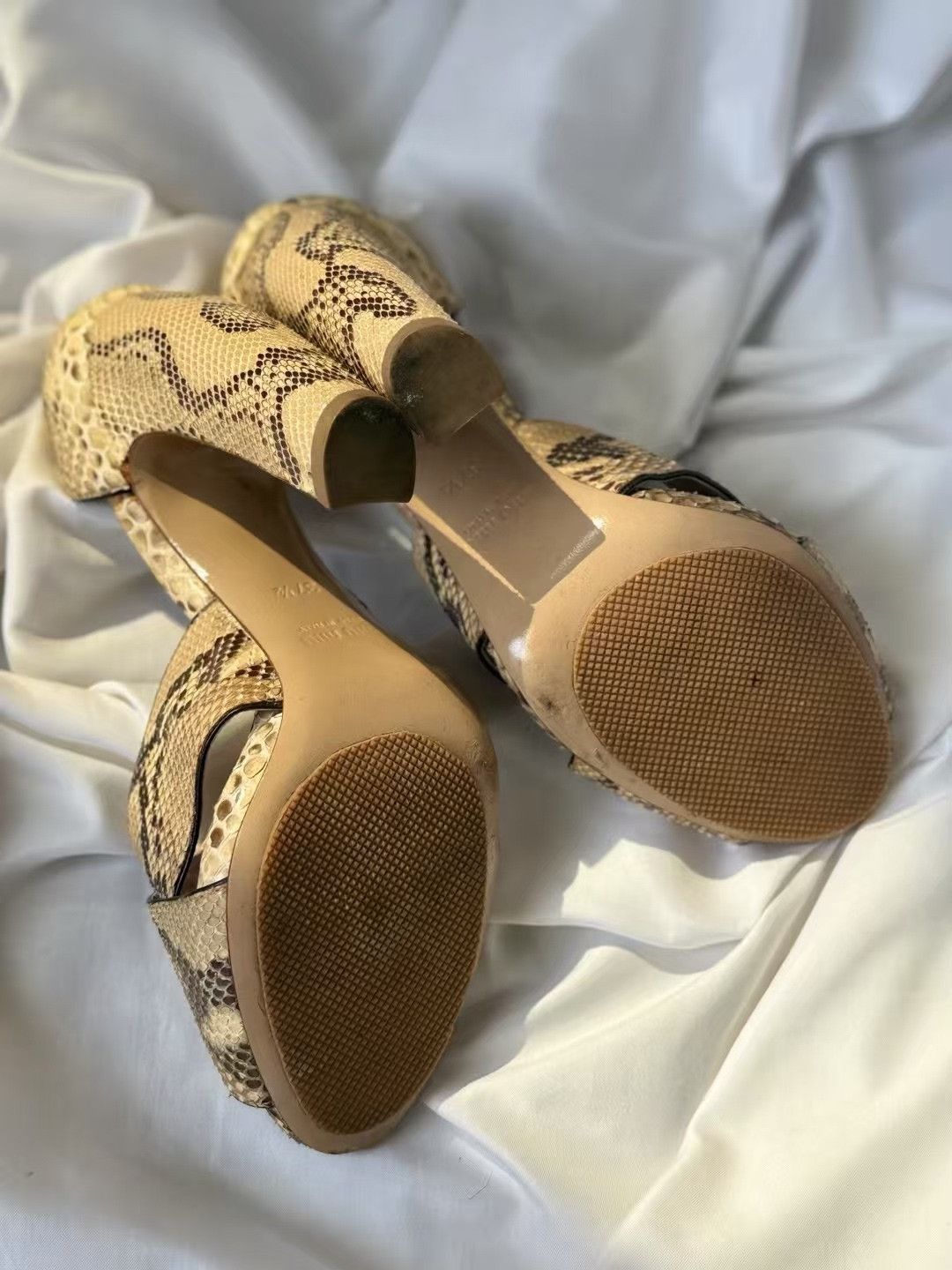 Miu Miu Miumiu Snake Skin High Heels Size US 6.5 / IT 36.5 - 9 Thumbnail
