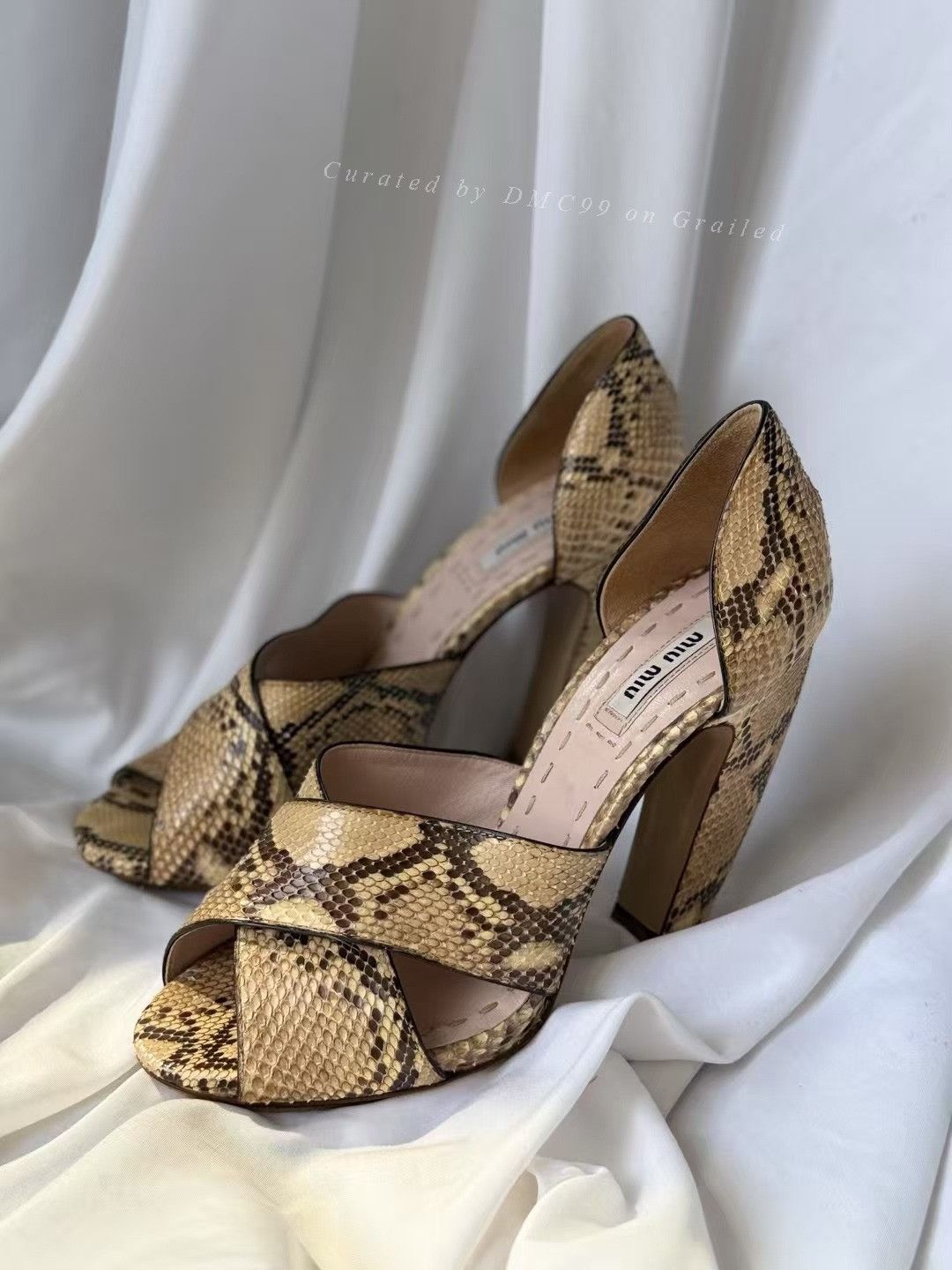 Miu Miu Miumiu Snake Skin High Heels Size US 6.5 / IT 36.5 - 3 Thumbnail