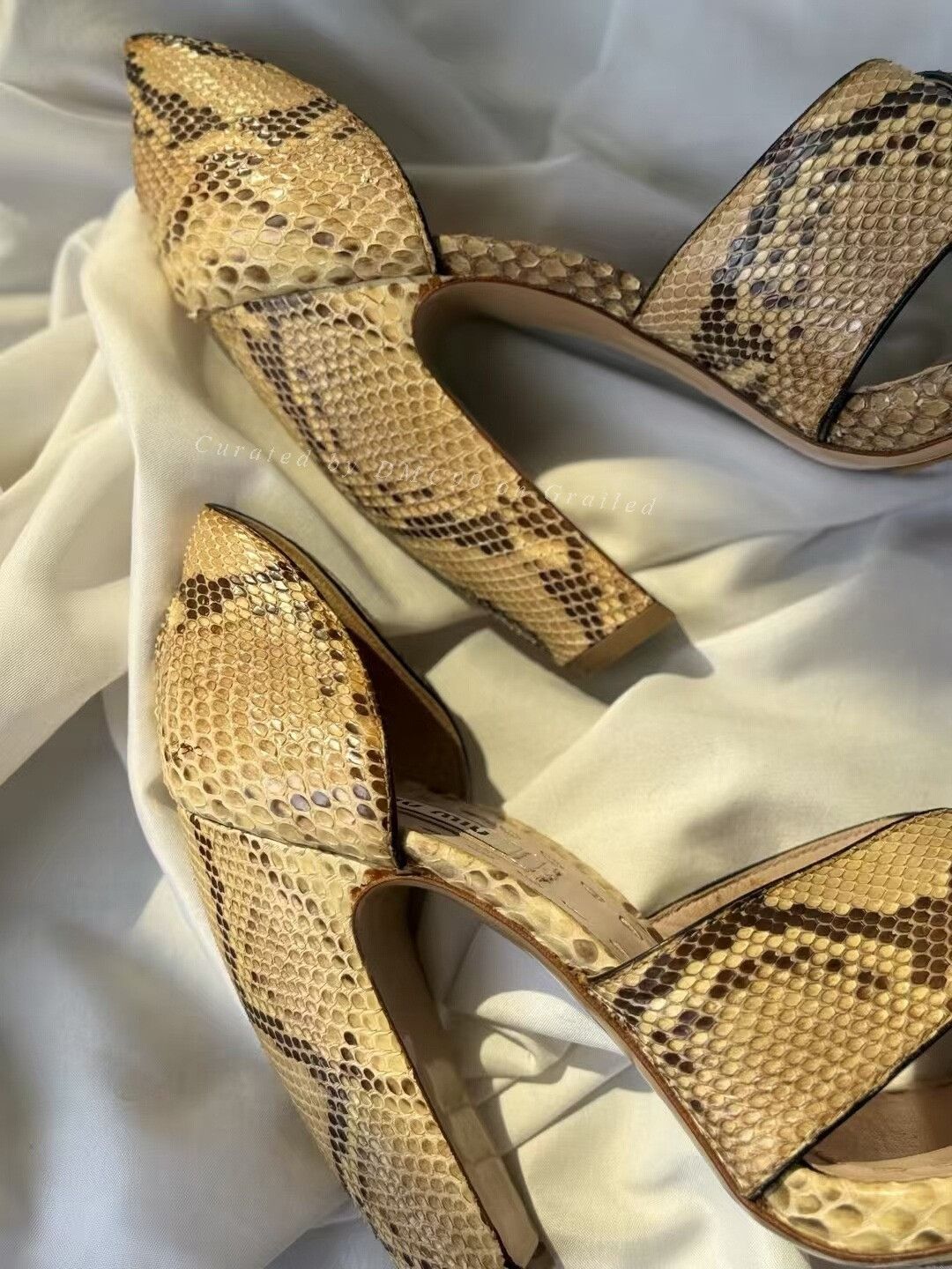 Miu Miu Miumiu Snake Skin High Heels Size US 6.5 / IT 36.5 - 5 Thumbnail