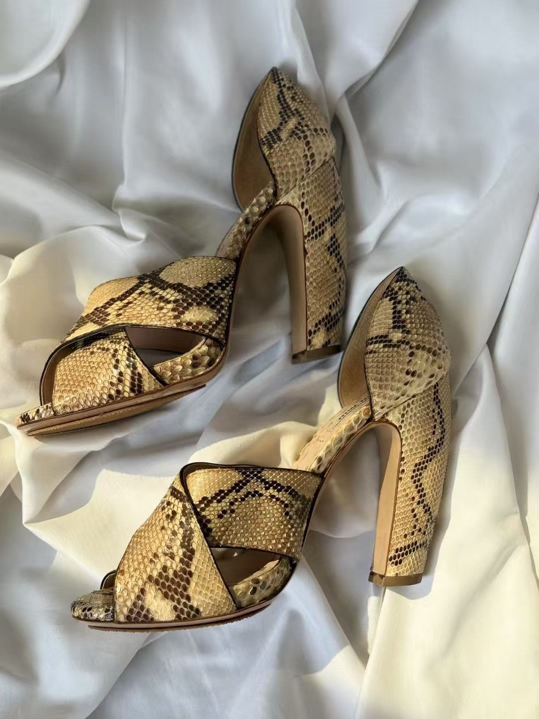 Miu Miu Miumiu Snake Skin High Heels Size US 6.5 / IT 36.5 - 4 Thumbnail