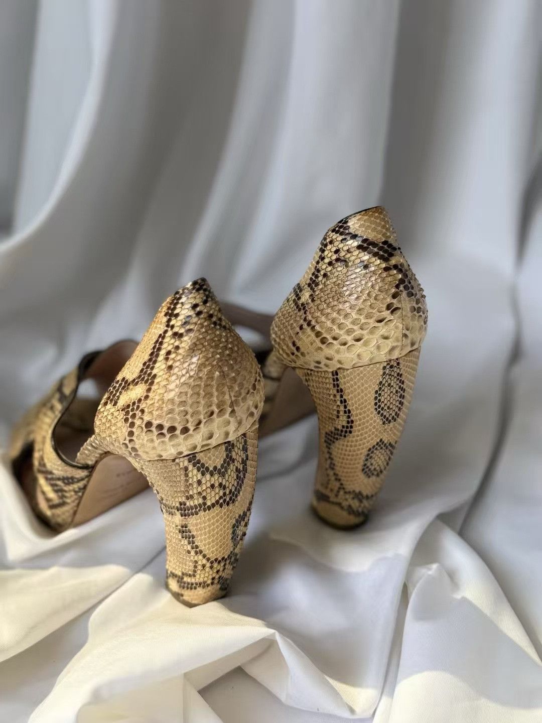 Miu Miu Miumiu Snake Skin High Heels Size US 6.5 / IT 36.5 - 7 Thumbnail