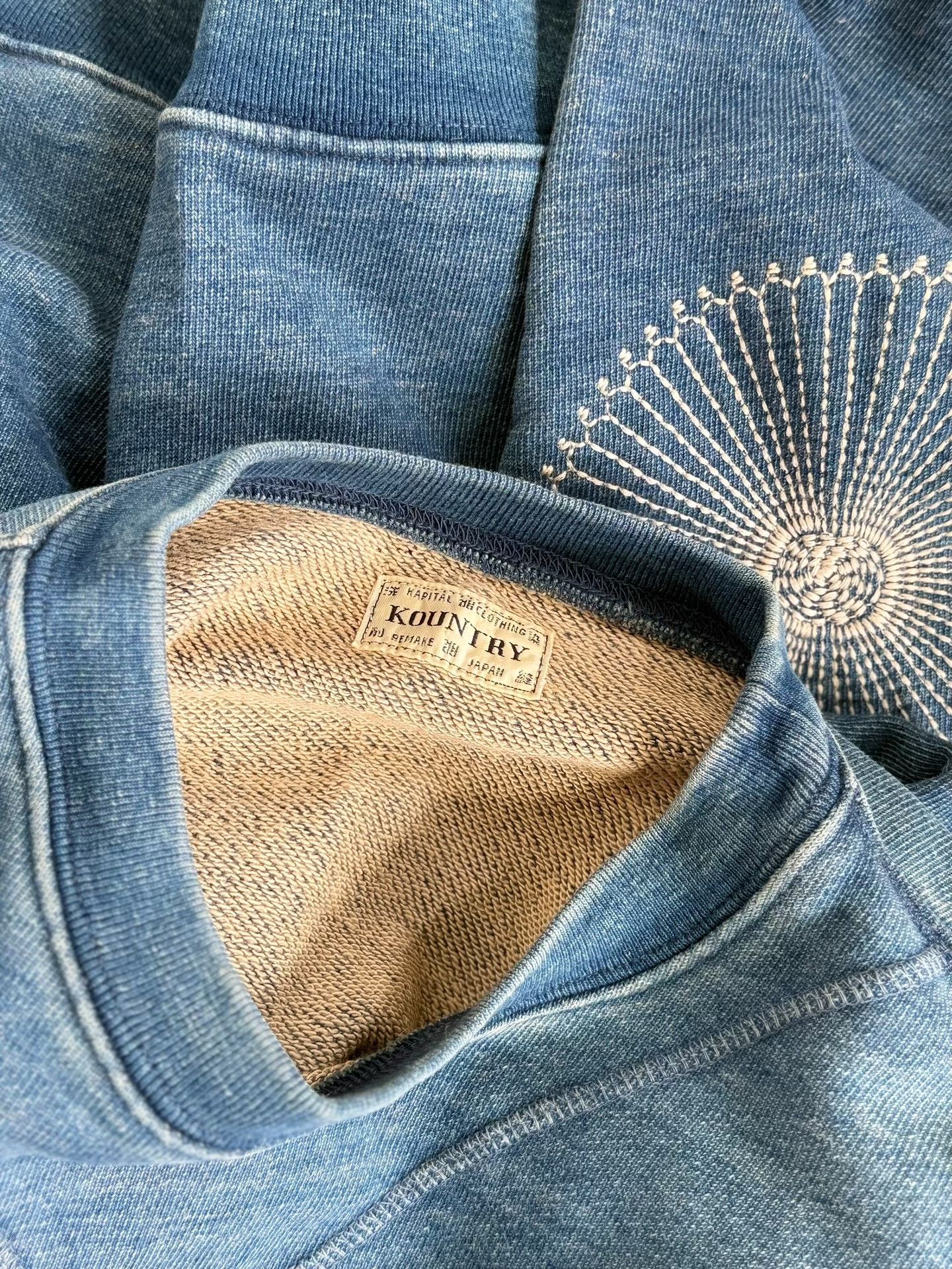 Kapital Kapital Indigo Chrysanthemum Sweatshirt Size XS / US 0-2 / IT 36-38 - 8 Thumbnail