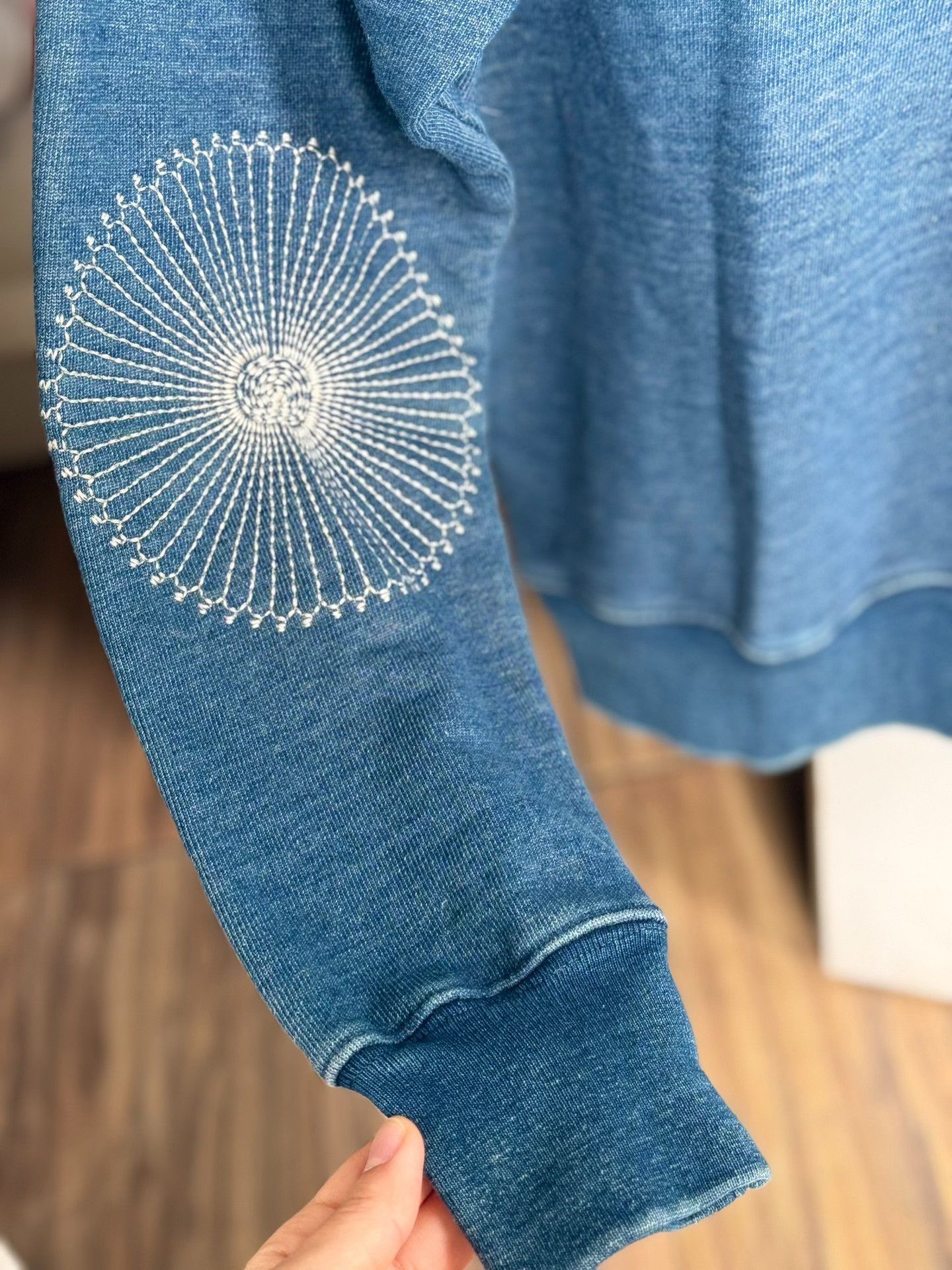 Kapital Kapital Indigo Chrysanthemum Sweatshirt Size XS / US 0-2 / IT 36-38 - 7 Thumbnail