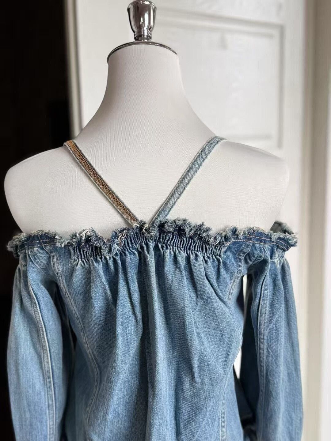 Kapital Kapital Off-shoulder Denim Jacket Size S / US 4 / IT 40 - 7 Thumbnail