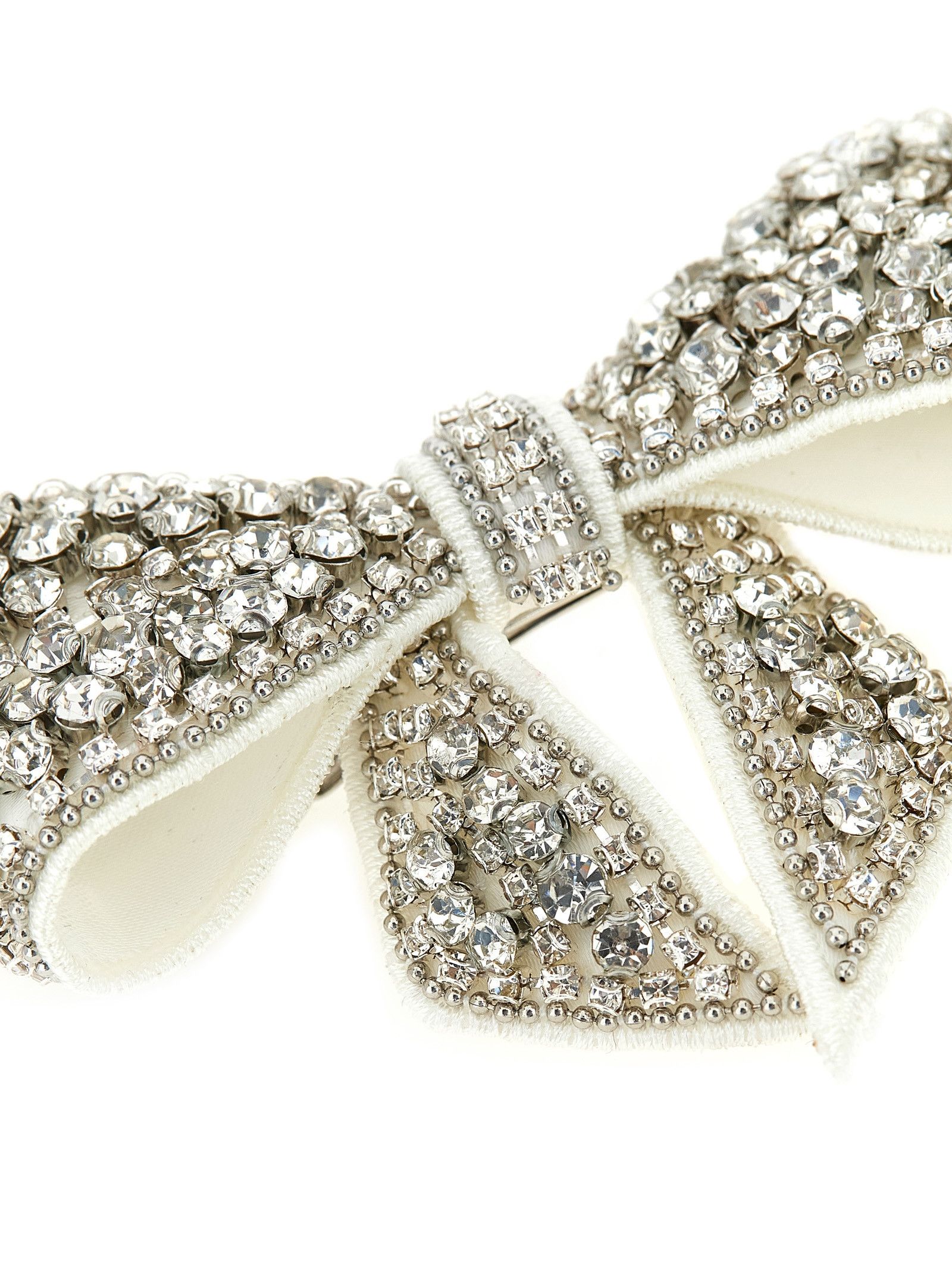 Self-Portrait 'Crystal Embellished Bow' hair clip Size ONE SIZE - 3 Thumbnail
