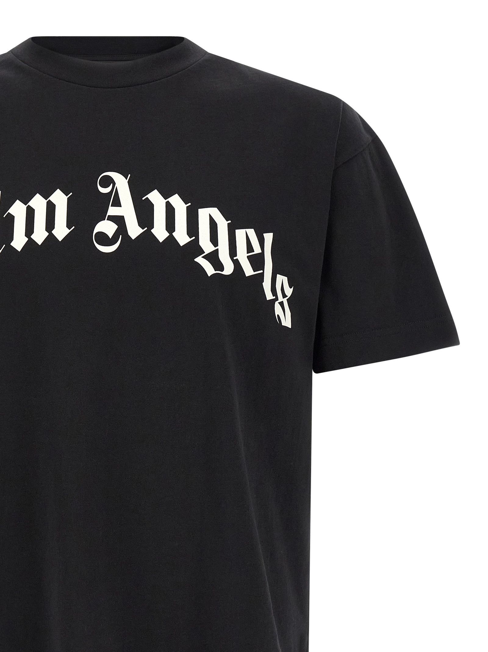 Palm Angels 'Curved Logo' T-shirt Size US XS / EU 42 / 0 - 3 Thumbnail