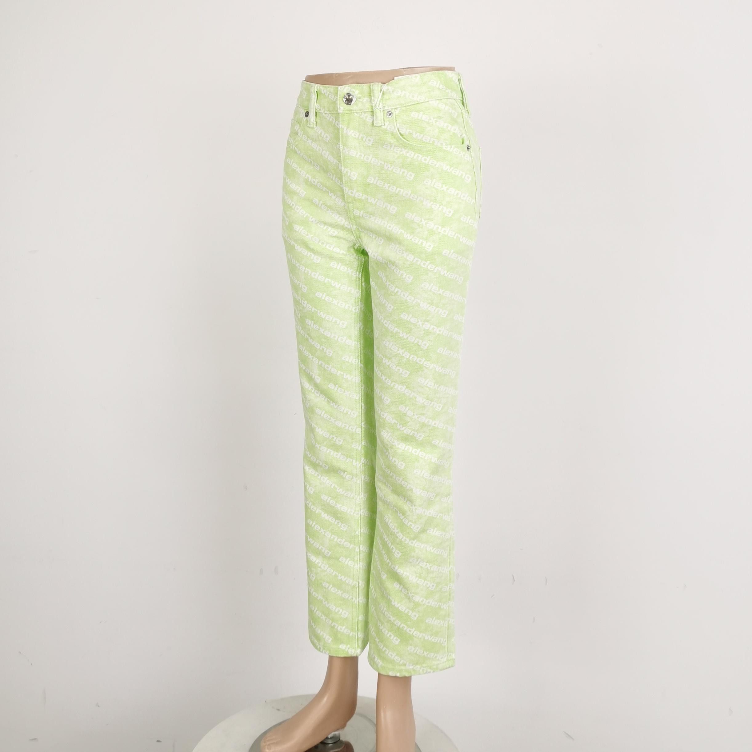 Alexander Wang Alexander Wang Logo Print Jeans Size 25 Size 25" / US 0 / IT 36 - 2 Thumbnail