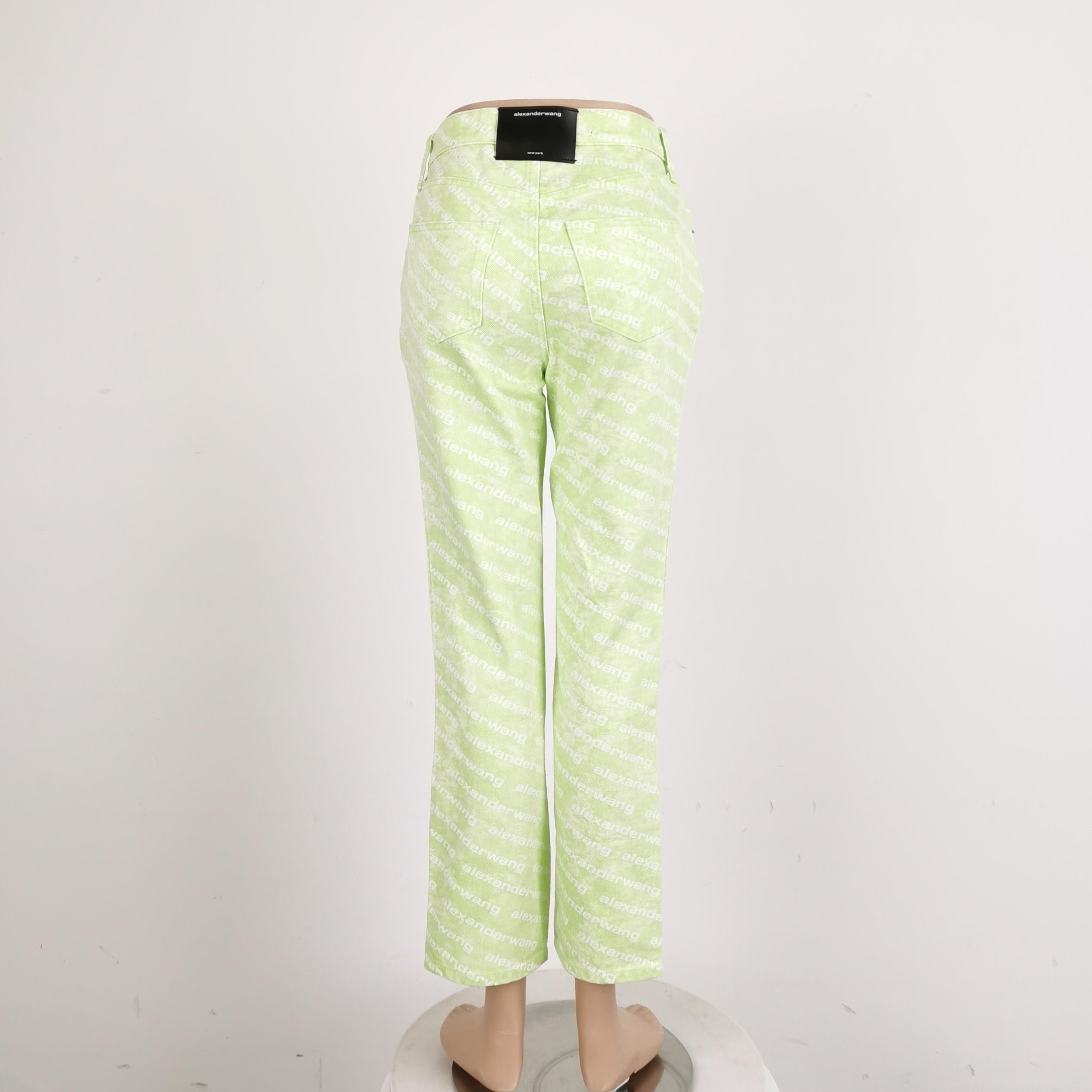 Alexander Wang Alexander Wang Logo Print Jeans Size 25 Size 25" / US 0 / IT 36 - 3 Thumbnail