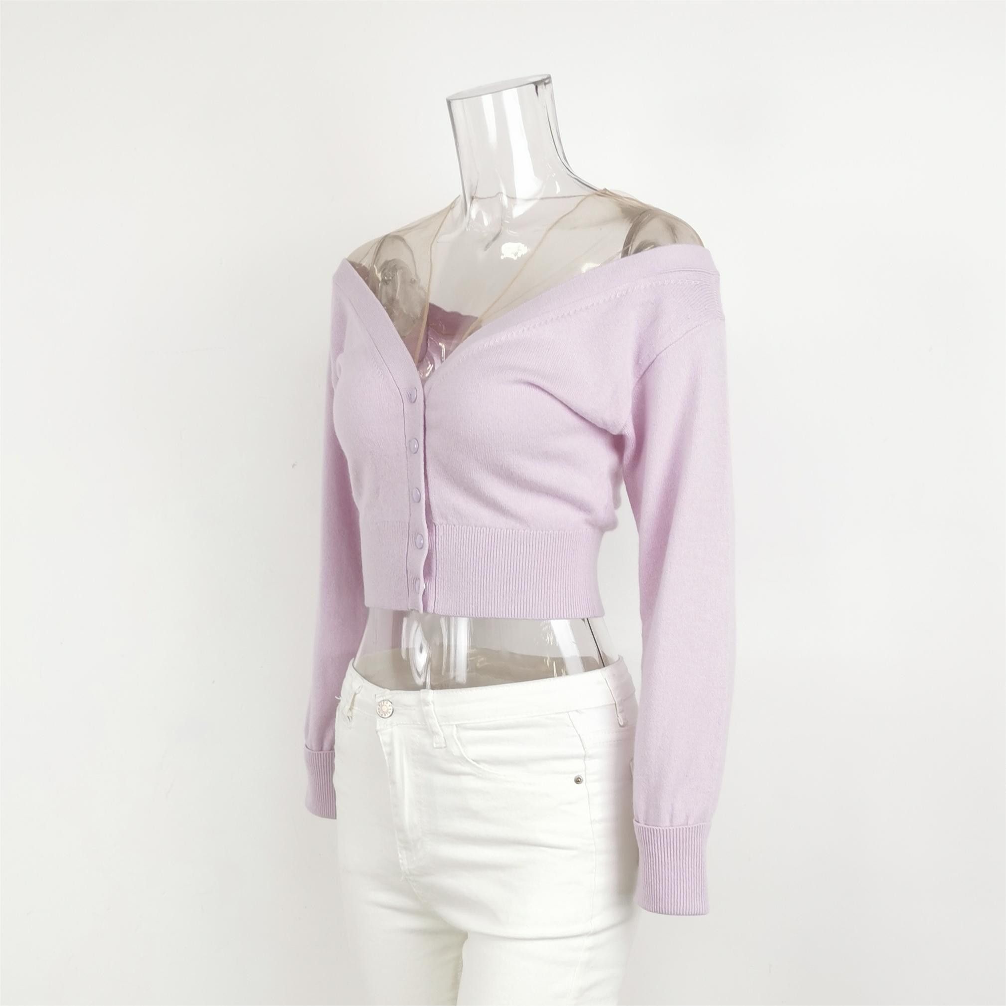 Alexander Wang Alexander Wang Wool Blend V-Neck Cardigan Size XS Size XS / US 0-2 / IT 36-38 - 2 Thumbnail