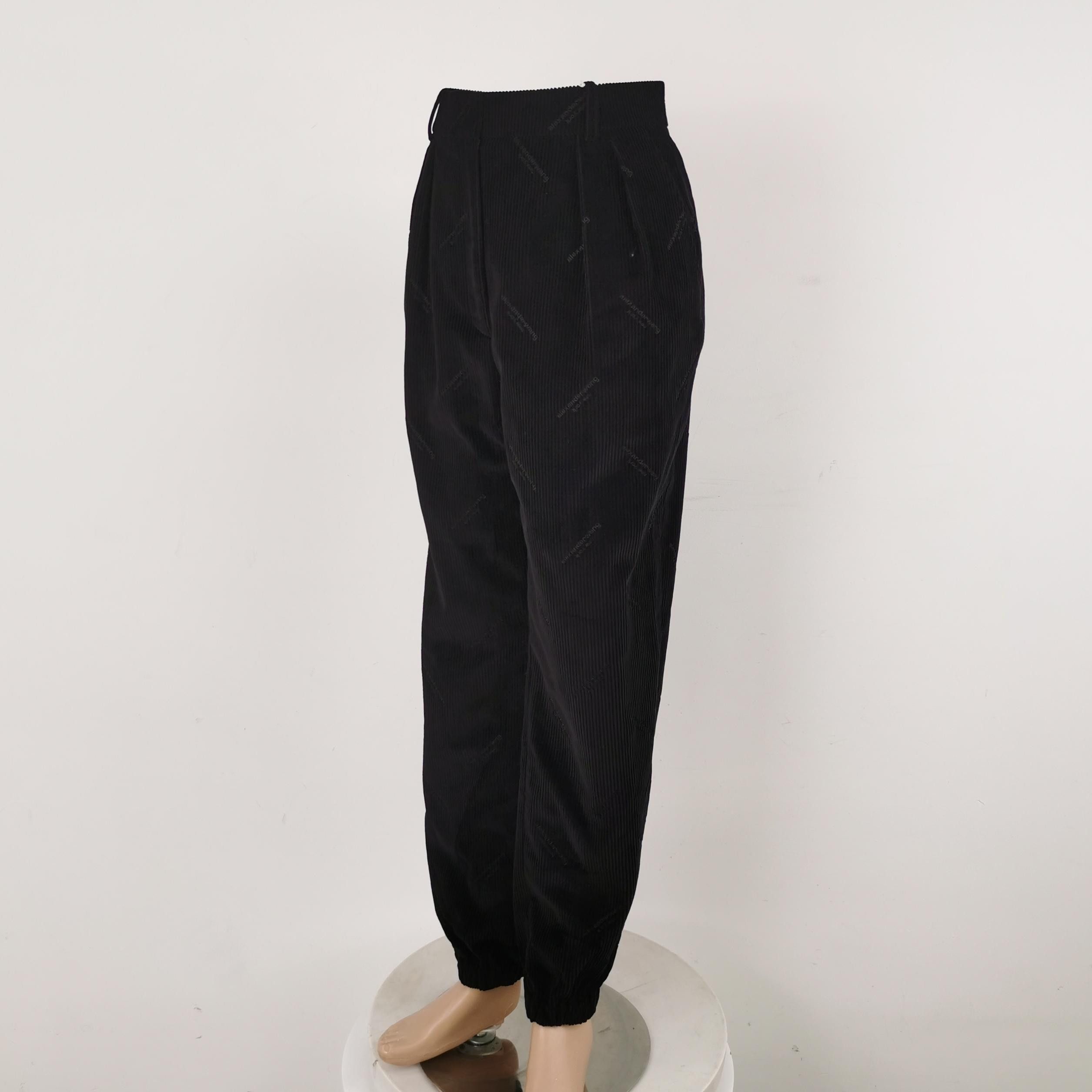 Alexander Wang Alexander Wang Black Corduroy Pants Size 8 Size 30" / US 8 / IT 44 - 2 Thumbnail