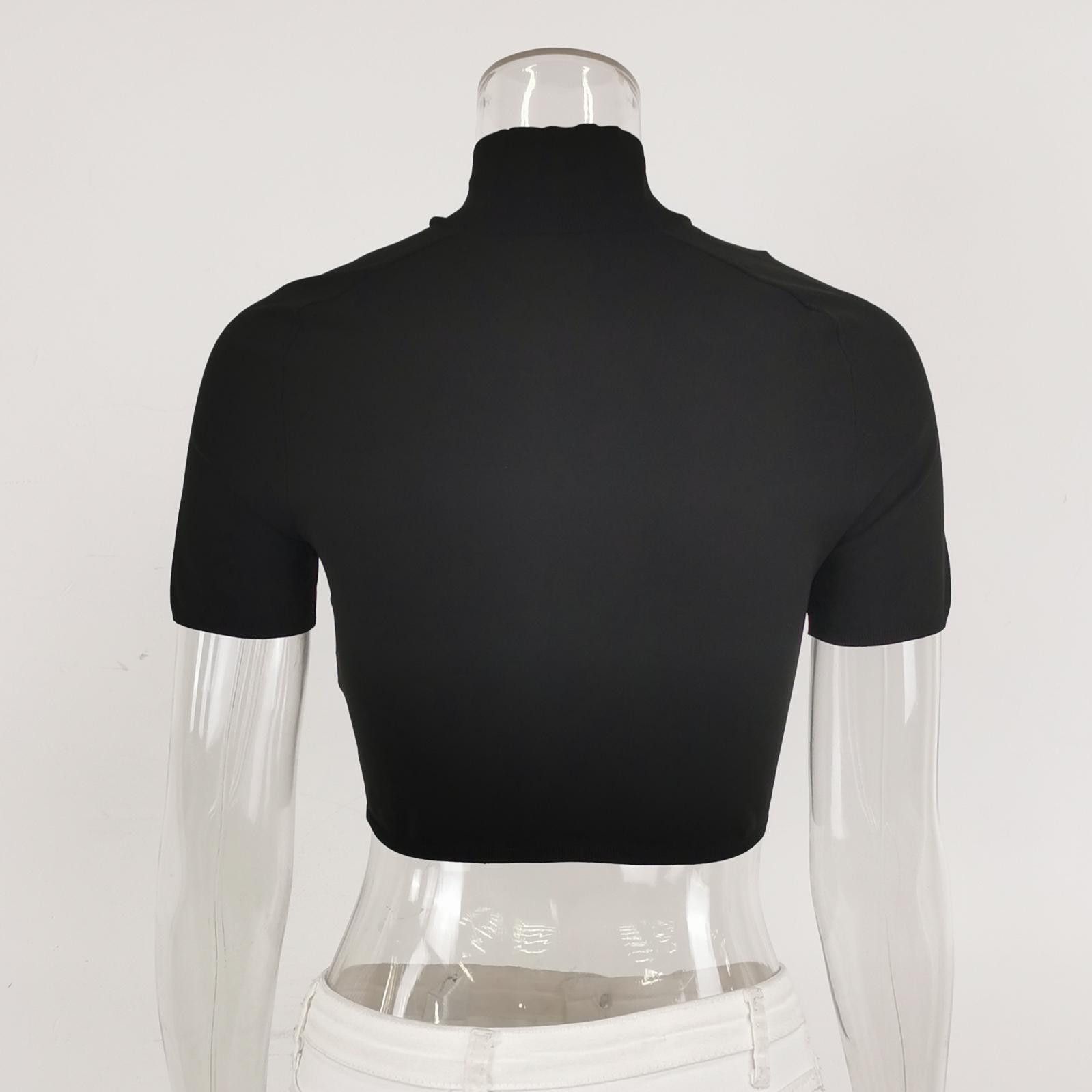 Alexander Wang Alexander Wang Logo Mock Neck Crop Top Size S Size S / US 4 / IT 40 - 3 Thumbnail