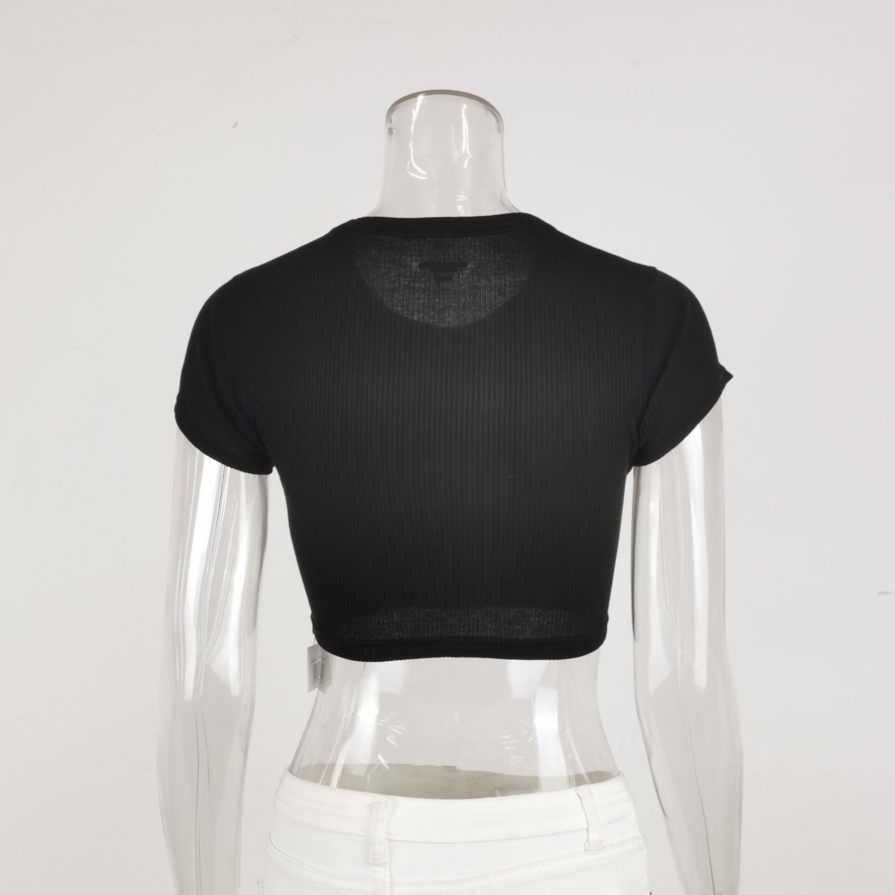 Alexander Wang Alexander Wang Ribbed Logo Crop Top Size XS Size XS / US 0-2 / IT 36-38 - 3 Thumbnail