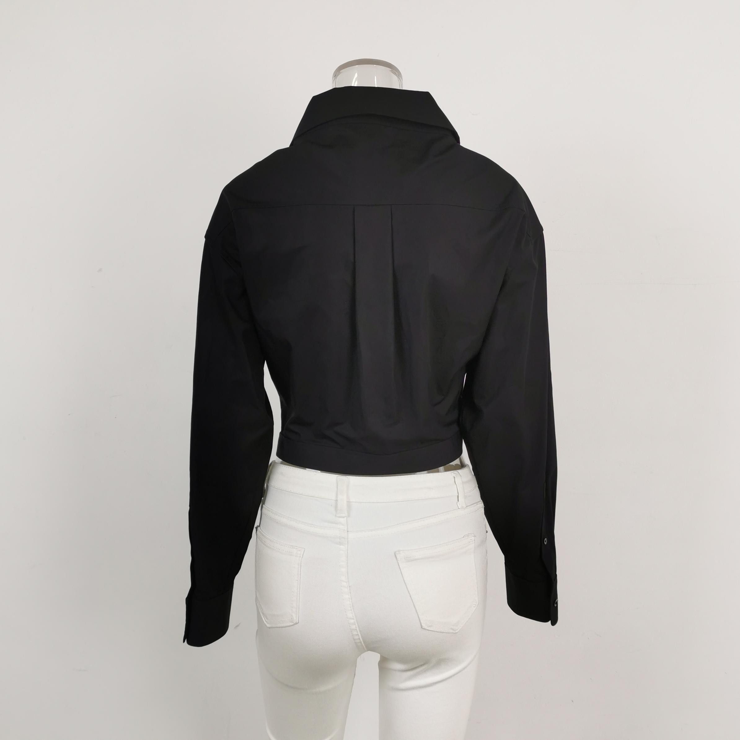 Alexander Wang Alexander Wang Crystal Tie Crop Shirt Size S Size S / US 4 / IT 40 - 2 Thumbnail
