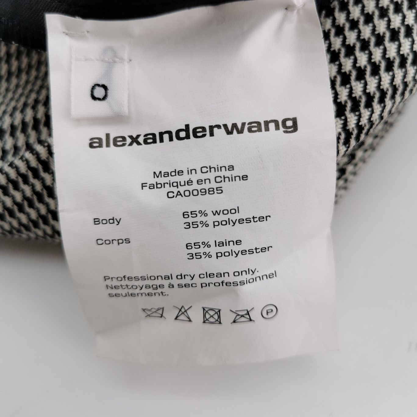 Alexander Wang Alexander Wang Wool Blend Houndstooth Trousers US 0 Size 25" / US 0 / IT 36 - 8 Thumbnail