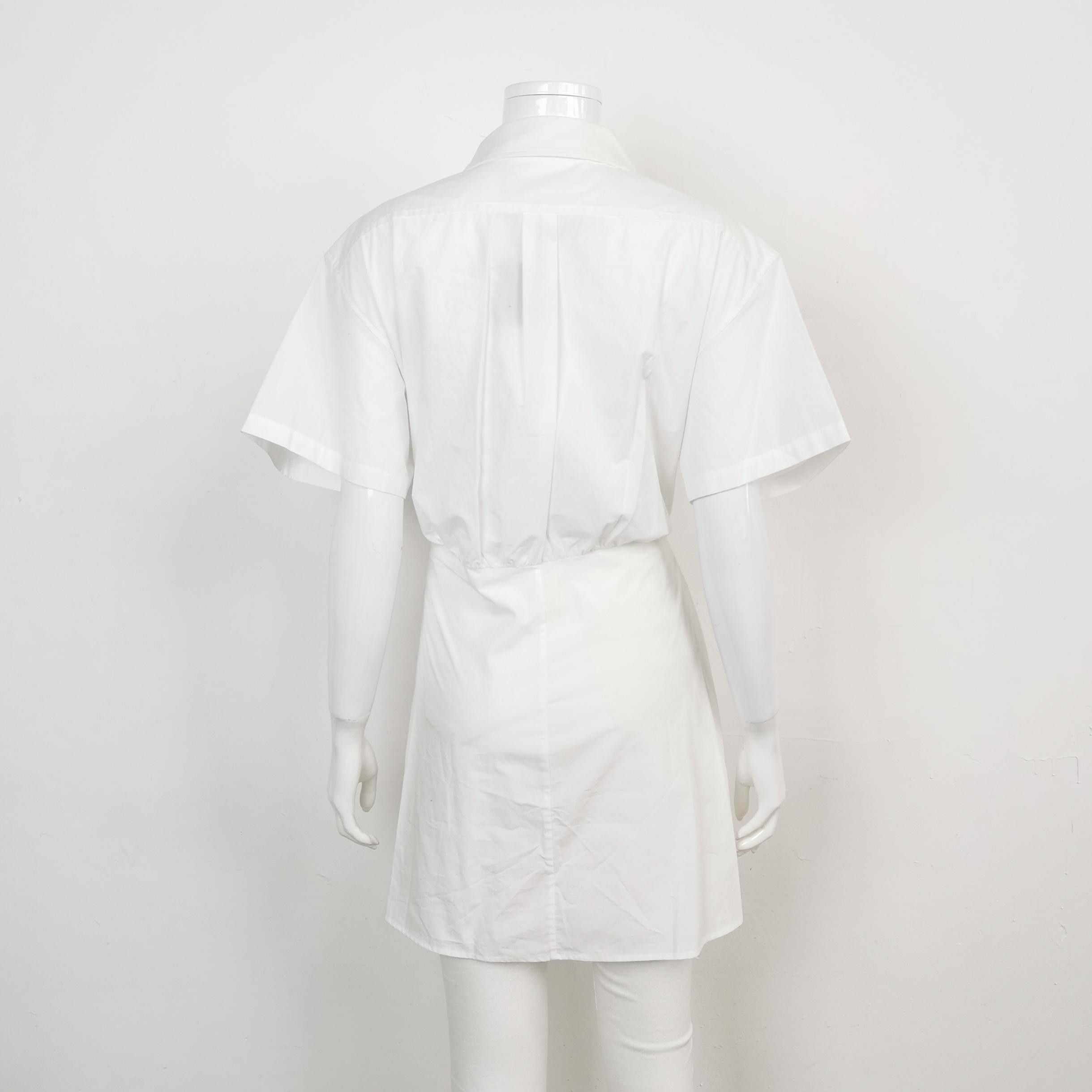 Alexander Wang Alexander Wang White Shirt Mini Dress Size 2 Size XS / US 0-2 / IT 36-38 - 2 Thumbnail