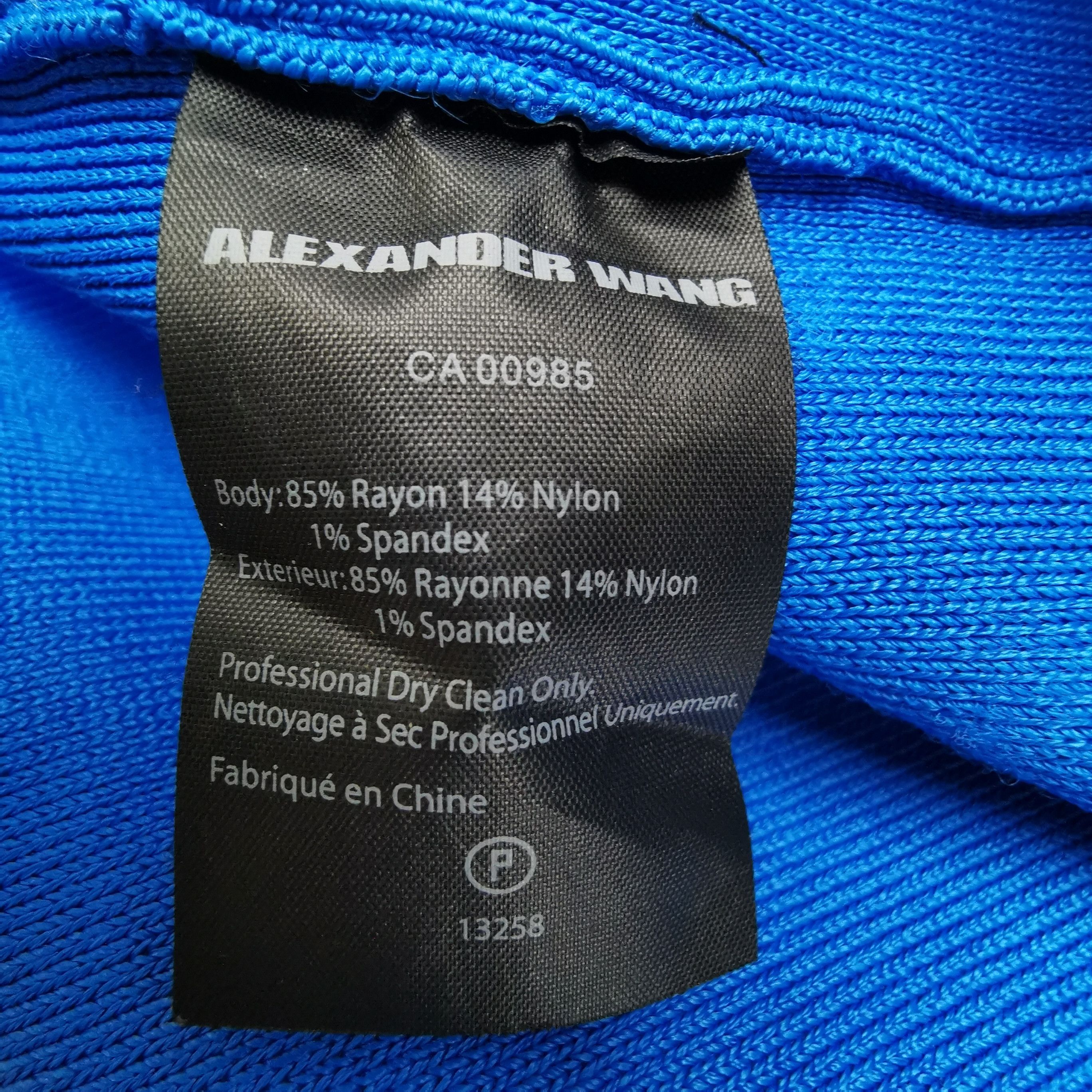 Alexander Wang Alexander Wang Blue Round Neck Mini Dress Size S Size S / US 4 / IT 40 - 6 Thumbnail