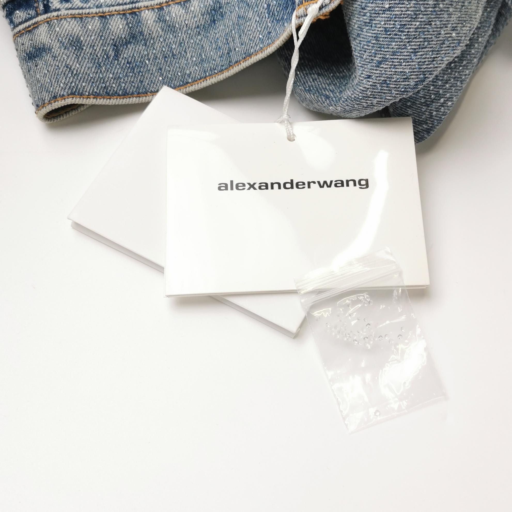 Alexander Wang Alexander Wang Crystal Embellished Jeans Size 26 Size 26" / US 2 / IT 38 - 4 Thumbnail