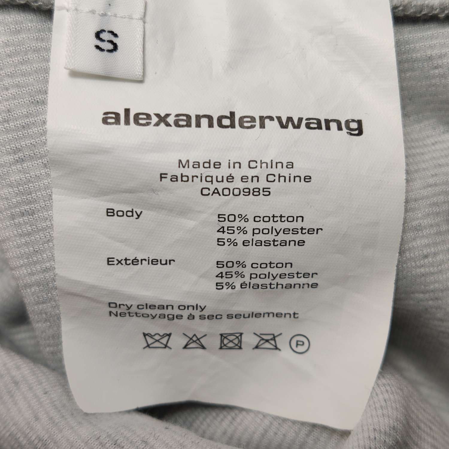 Alexander Wang Alexander Wang Logo Crop Long Sleeve Top Size S Size S / US 4 / IT 40 - 8 Thumbnail