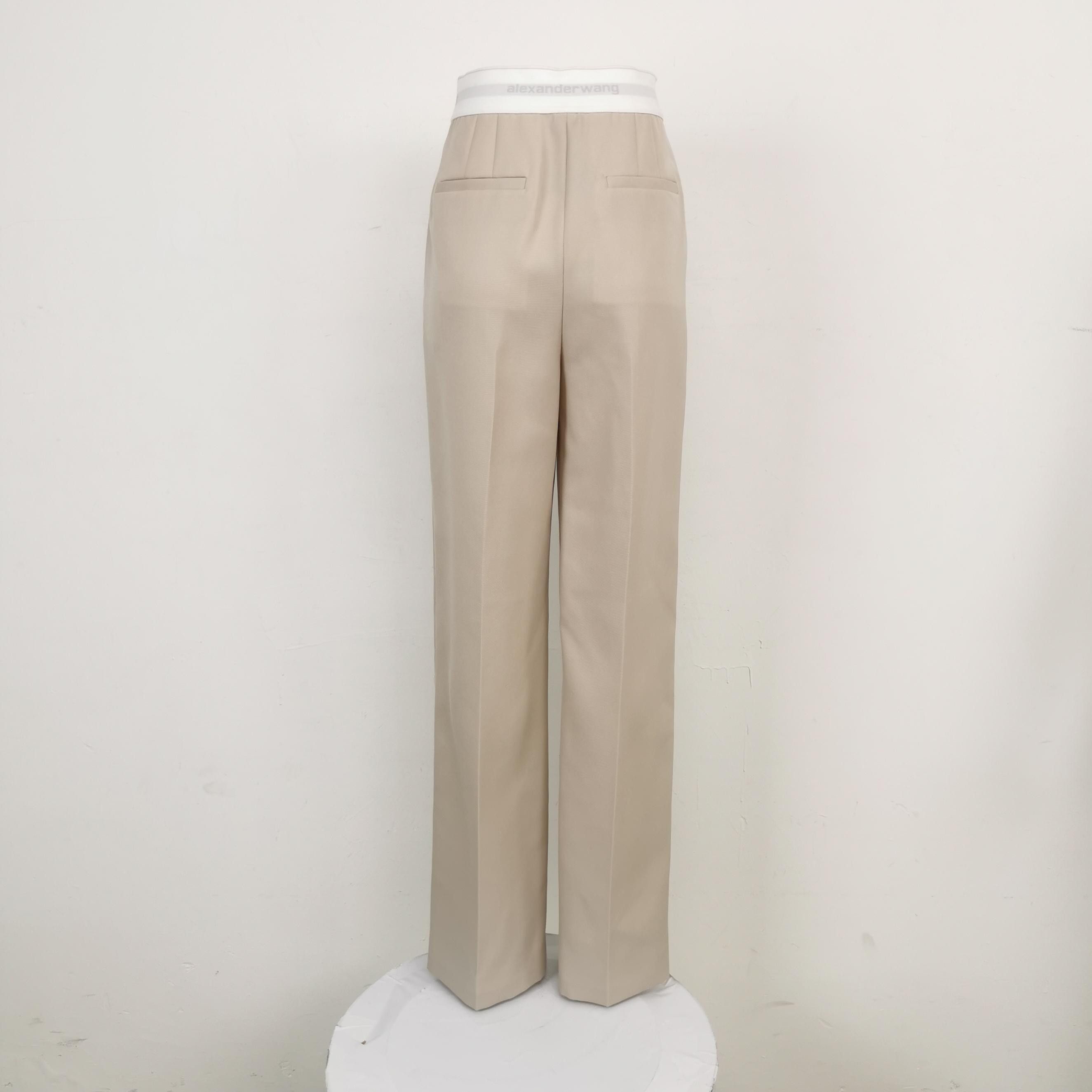 Alexander Wang Alexander Wang Logo Waistband Wool Trousers Size 4 Size 27" / US 4 / IT 40 - 2 Thumbnail