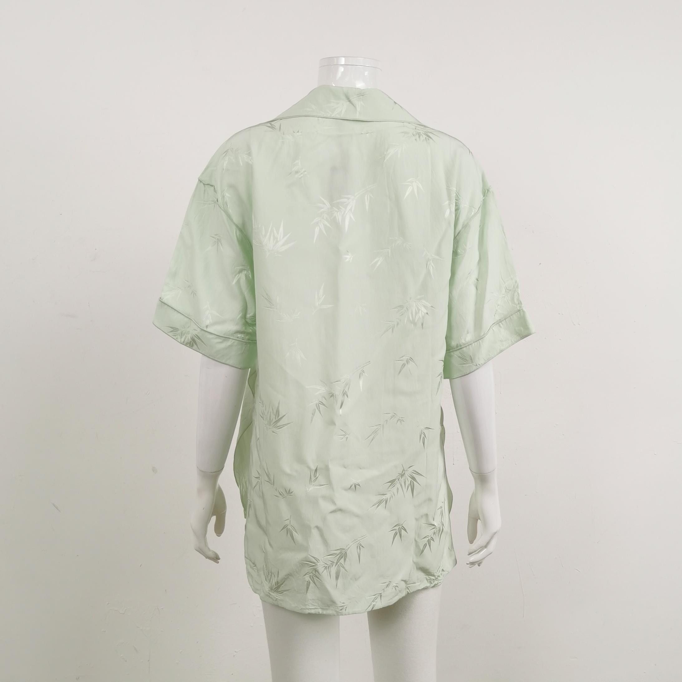 Alexander Wang Alexander Wang Bamboo Print Tie Front Blouse Size S Size S / US 4 / IT 40 - 2 Thumbnail