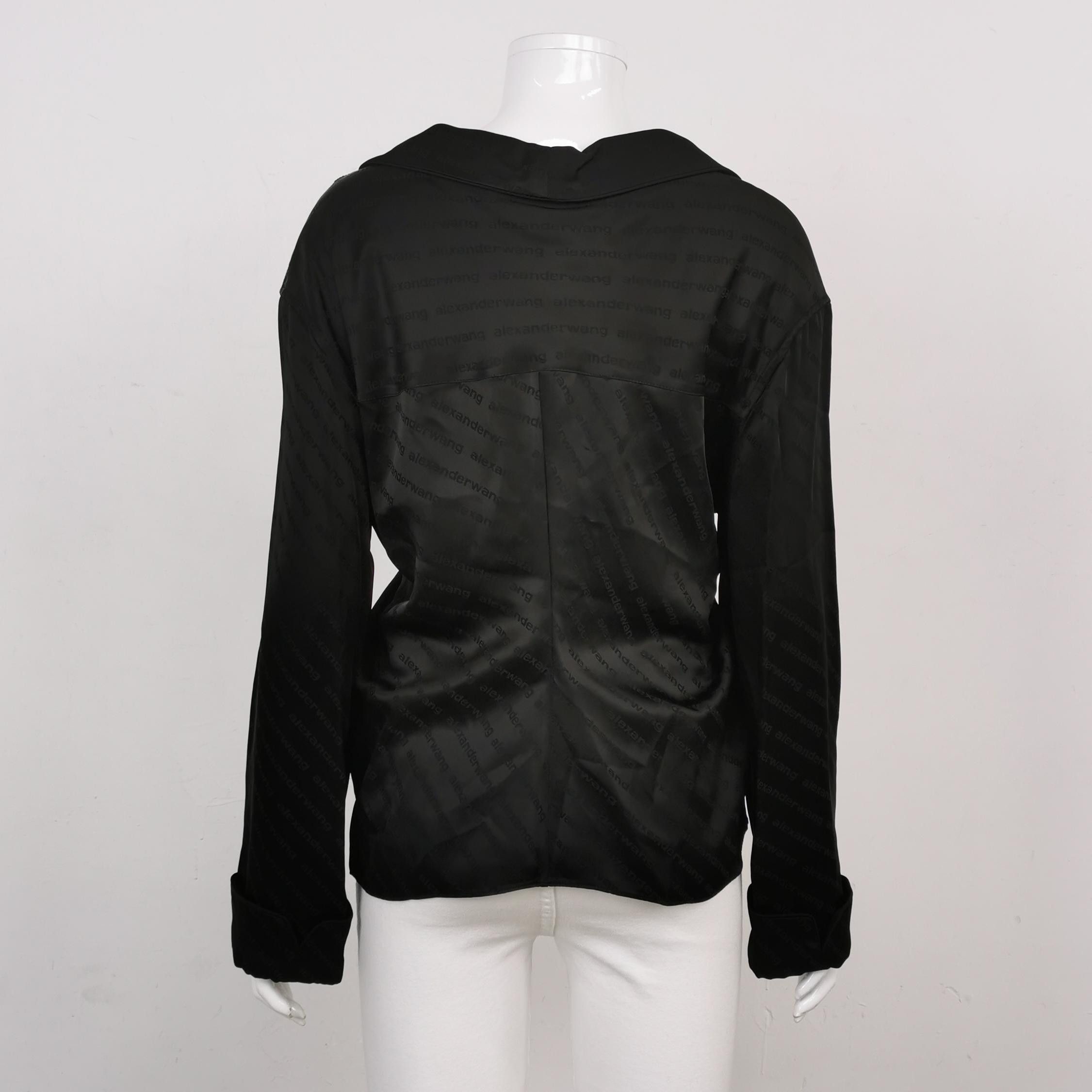 Alexander Wang Alexander Wang Logo Jacquard Button Up Size 2 Size XS / US 0-2 / IT 36-38 - 2 Thumbnail
