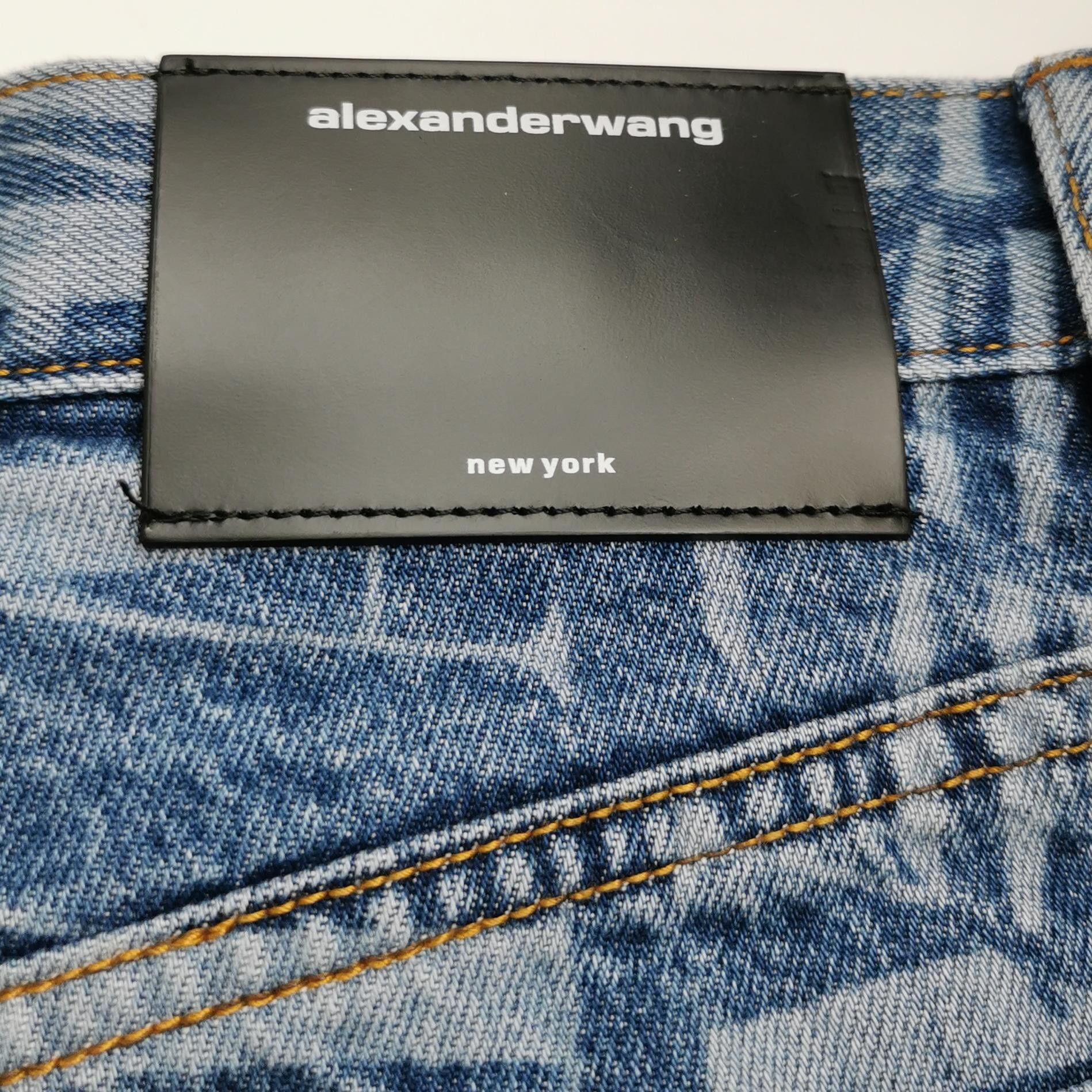 Alexander Wang Alexander Wang Logo Print Jeans Size 25 Size 25" / US 0 / IT 36 - 3 Thumbnail