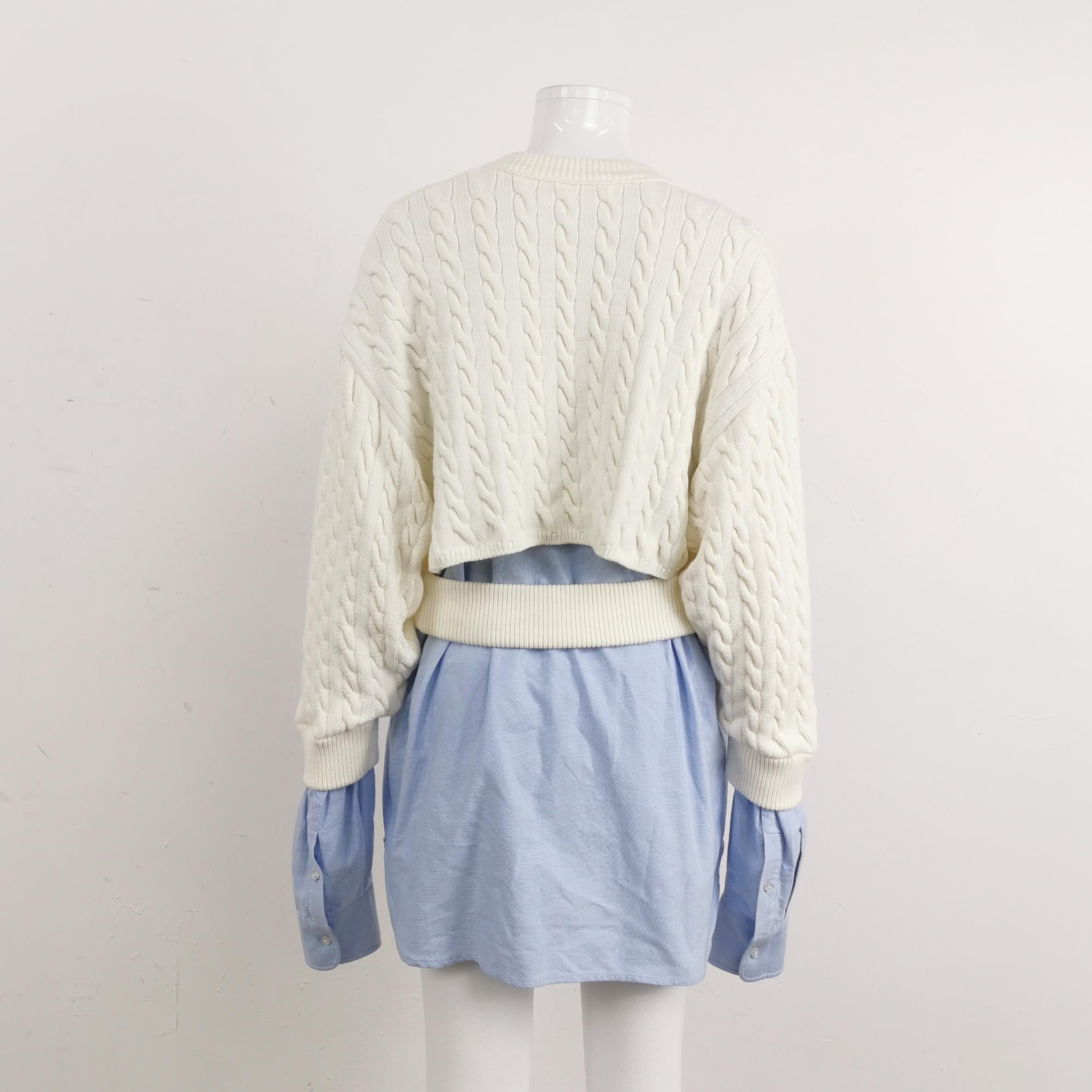 Alexander Wang Alexander Wang Cable Knit Layered Cardigan Size M Size M / US 6-8 / IT 42-44 - 2 Thumbnail