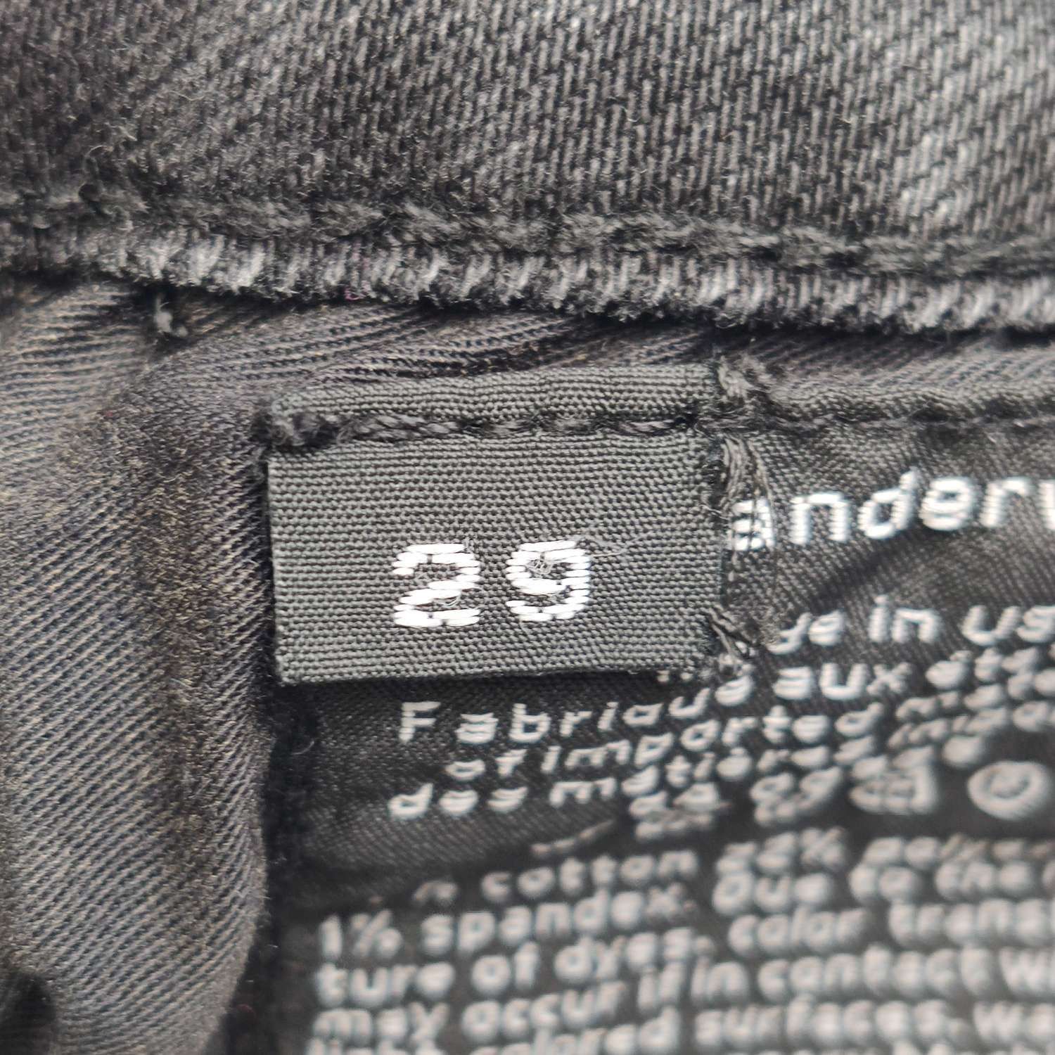 Alexander Wang Alexander Wang Black Back Zipper Denim Jeans Size 29 Size US 29 - 5 Thumbnail