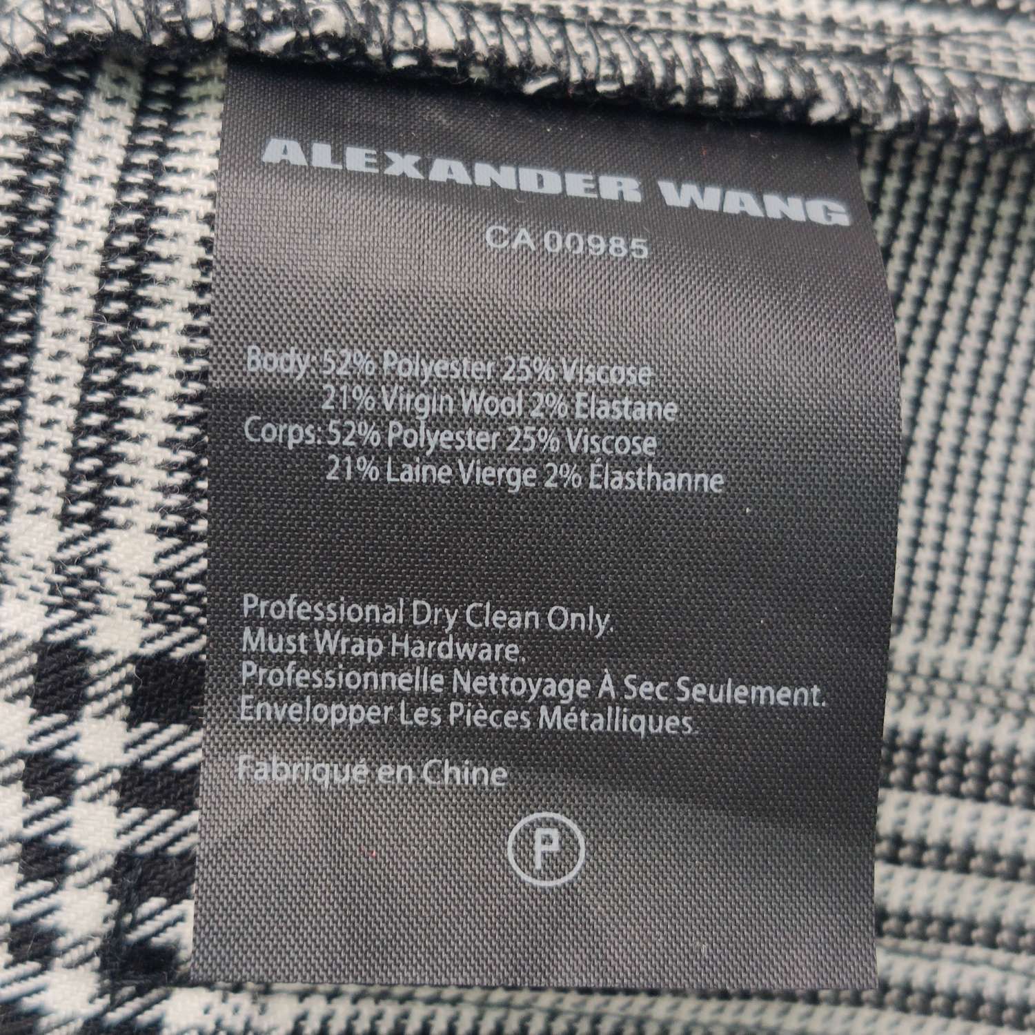 Alexander Wang Alexander Wang Plaid Wool Blend Blazer Set Size 6 Size M / US 6-8 / IT 42-44 - 7 Thumbnail