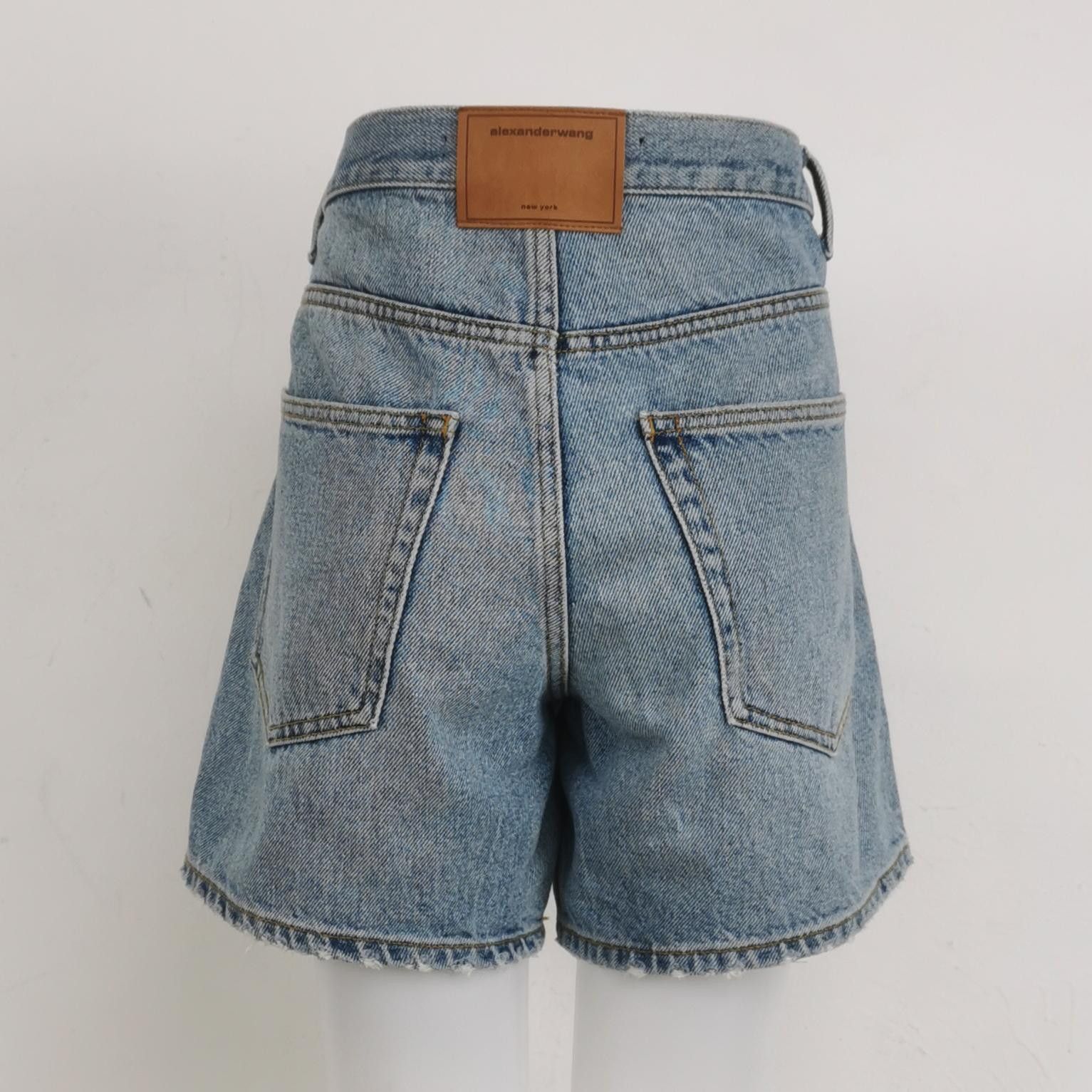Alexander Wang Alexander Wang Denim Shorts Size 27 Size 27" / US 4 / IT 40 - 2 Thumbnail