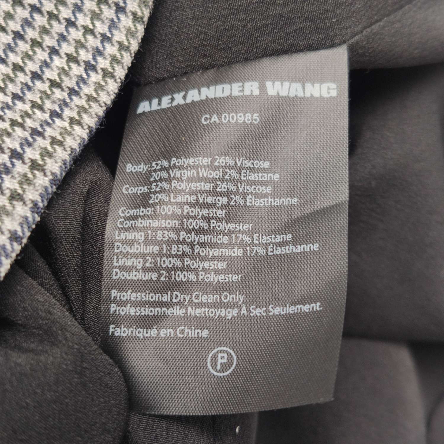 Alexander Wang Alexander Wang Houndstooth Mini Dress Size 4 Size S / US 4 / IT 40 - 7 Thumbnail