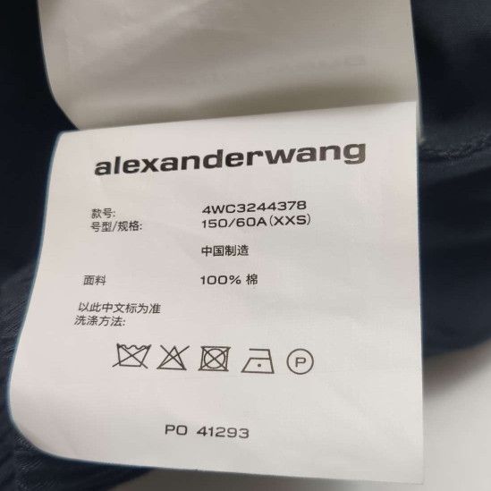 Alexander Wang Alexander Wang Cotton Logo Pants XXS Size 22" - 8 Thumbnail