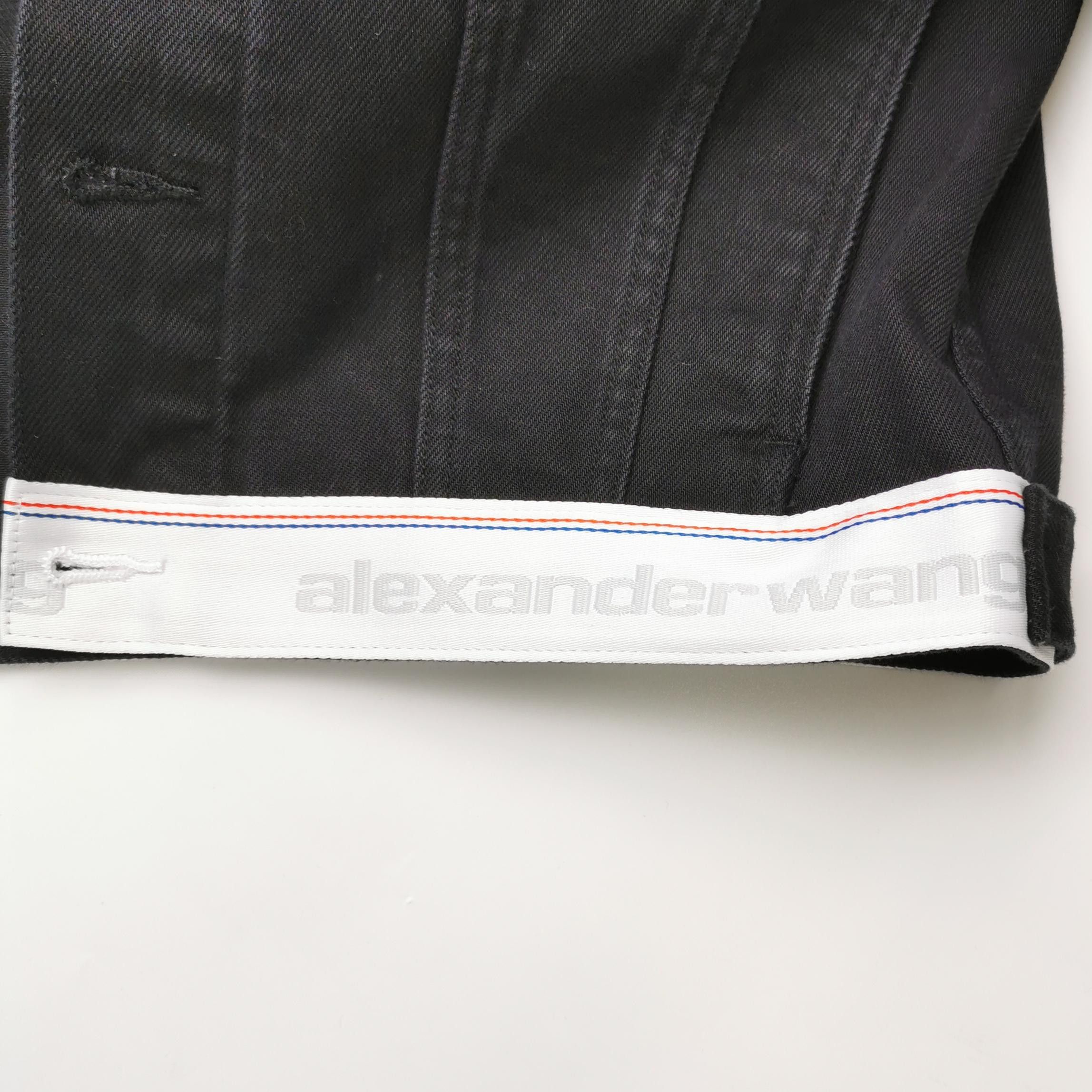 Alexander Wang Alexander Wang Logo Hem Denim Jacket Size XXS Size XXS / US 00 / IT 34 - 3 Thumbnail