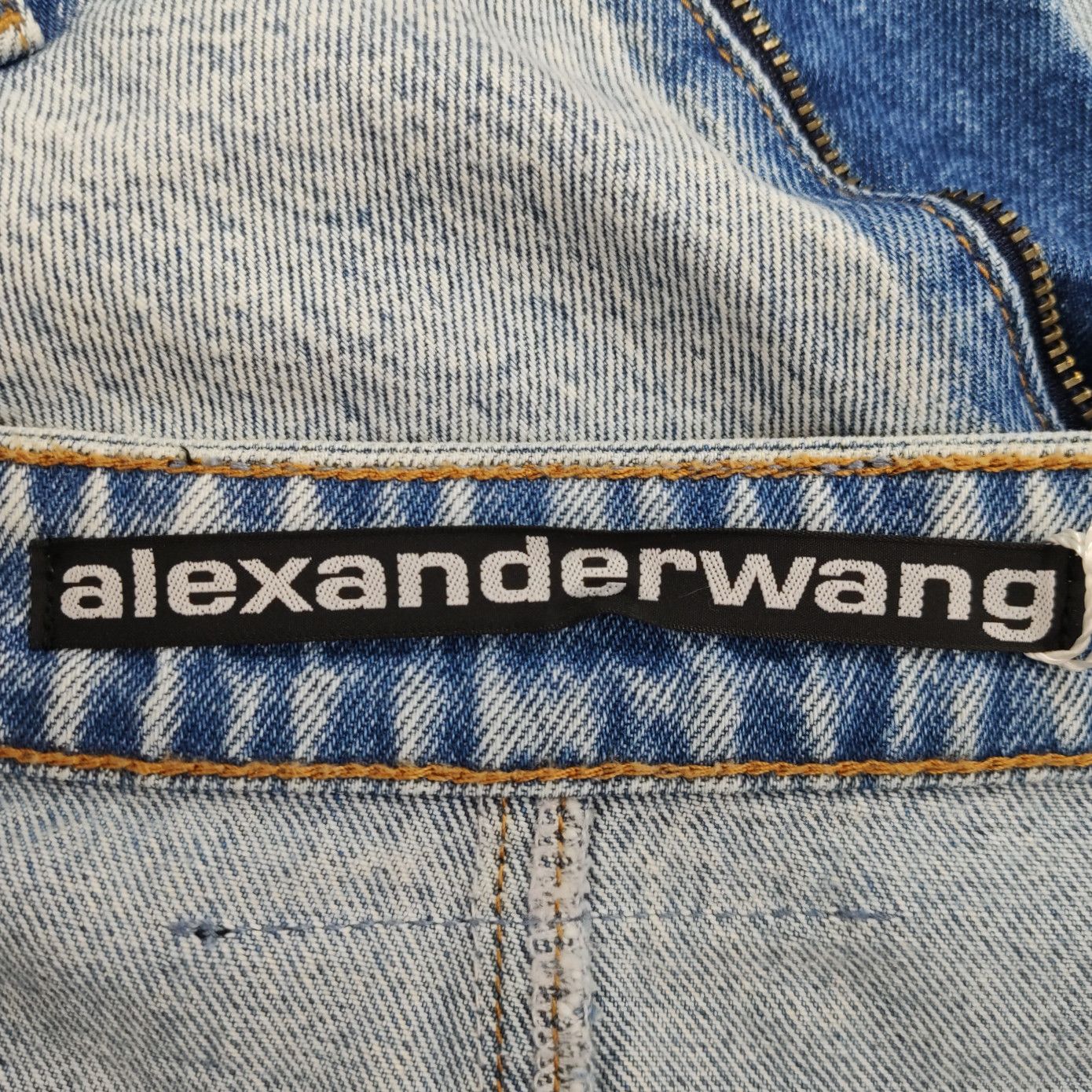 Alexander Wang Alexander Wang Distressed Denim Skirt Size 26 Size 26" / US 2 / IT 38 - 5 Thumbnail