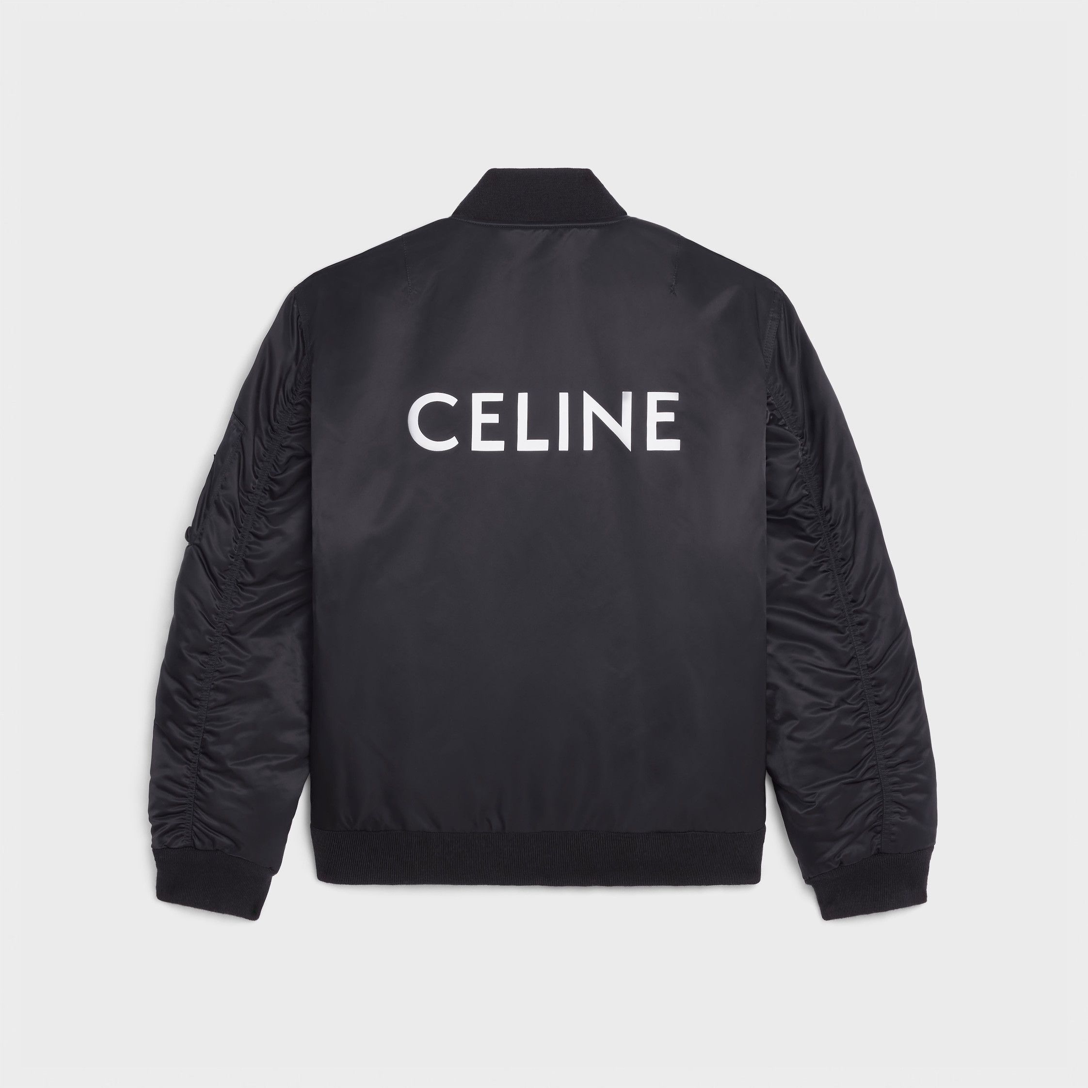 Celine CELINE BOMBER JACKET IN NYLON TWILL black Size US M / EU 48-50 / 2 - 2 Thumbnail