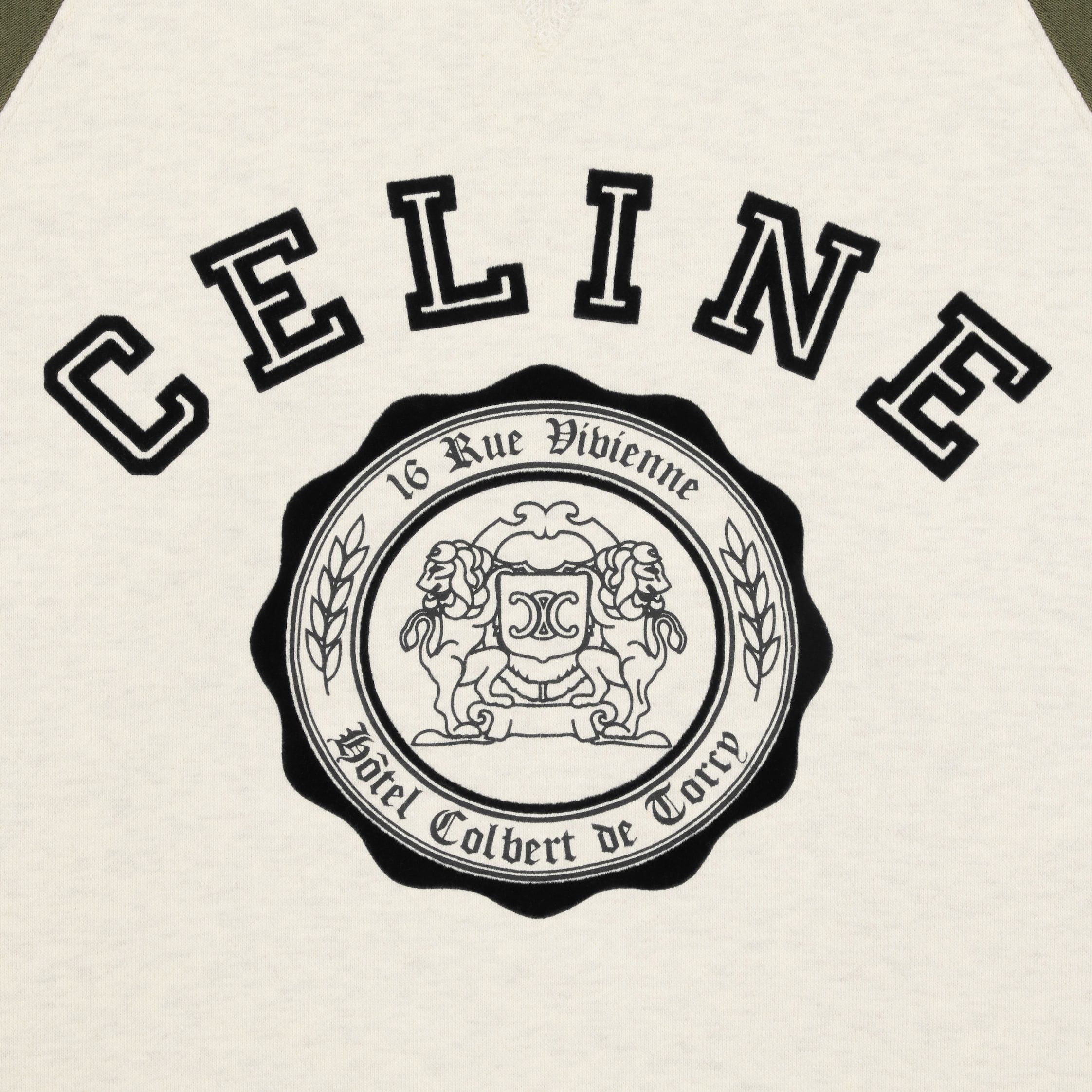 Celine CELINE BLASON LOOSE SWEATSHIRT IN COTTON FLEECE beige/khaki Size US XXL / EU 58 / 5 - 4 Thumbnail